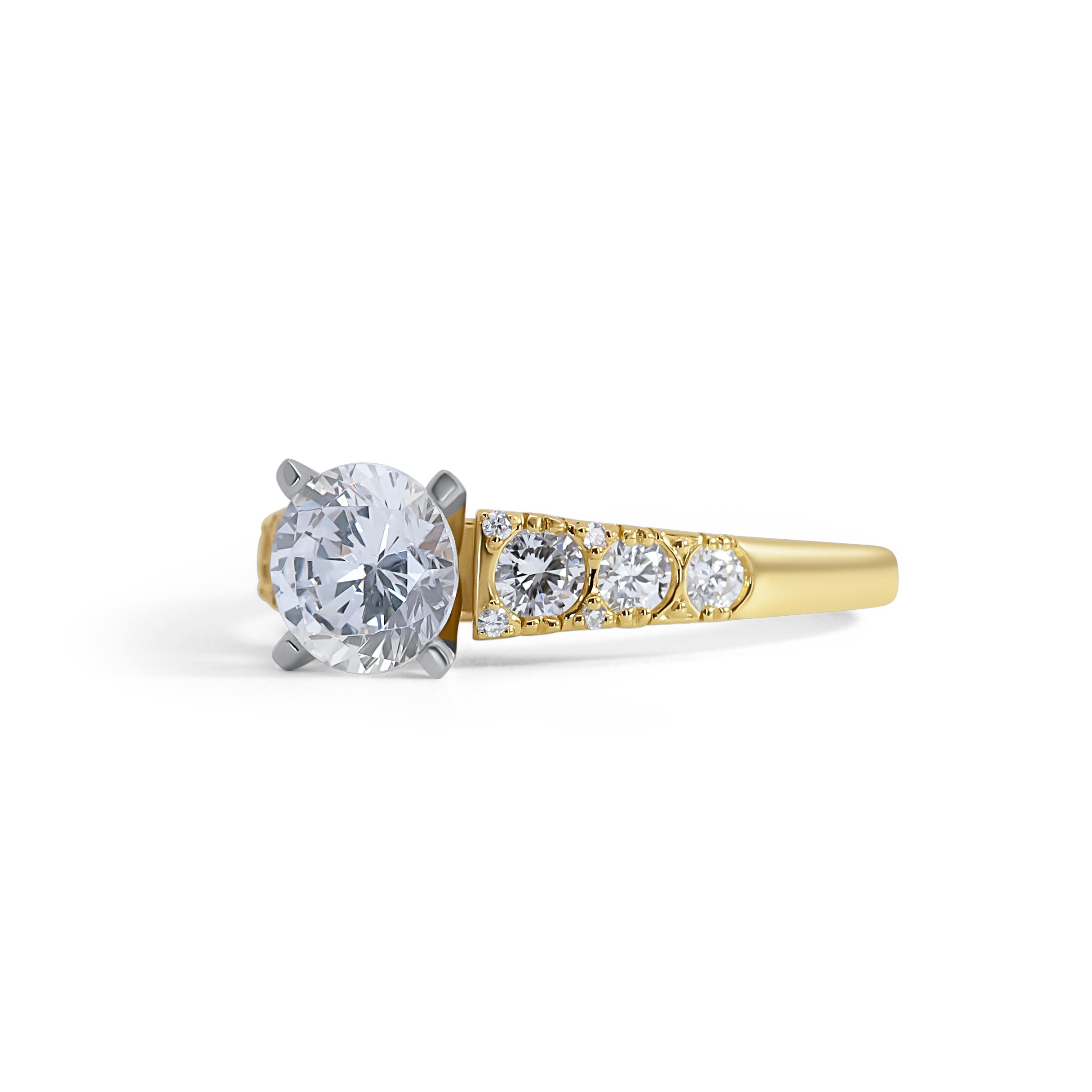 Vintage Cathedral Engagement Ring