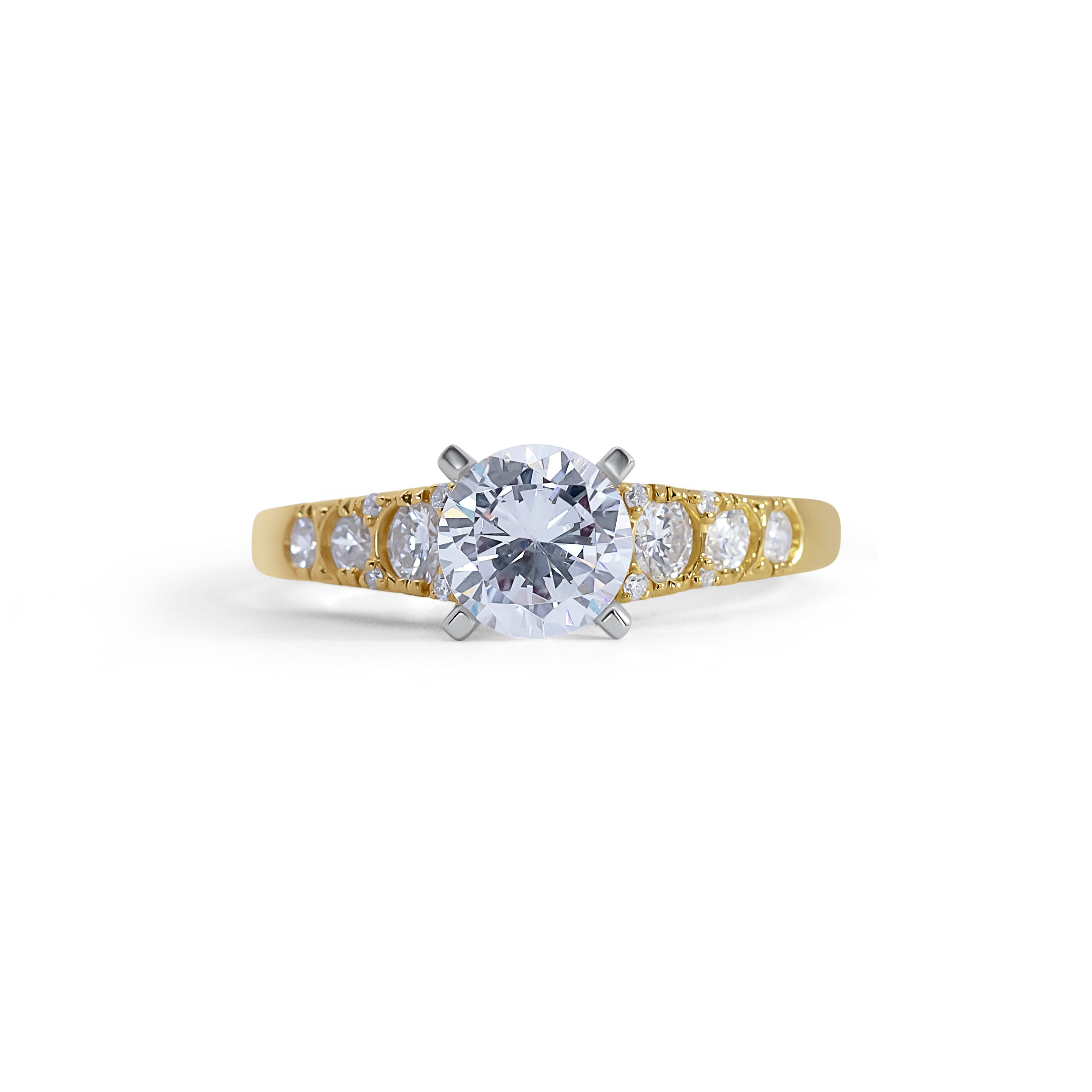 Vintage Cathedral Engagement Ring