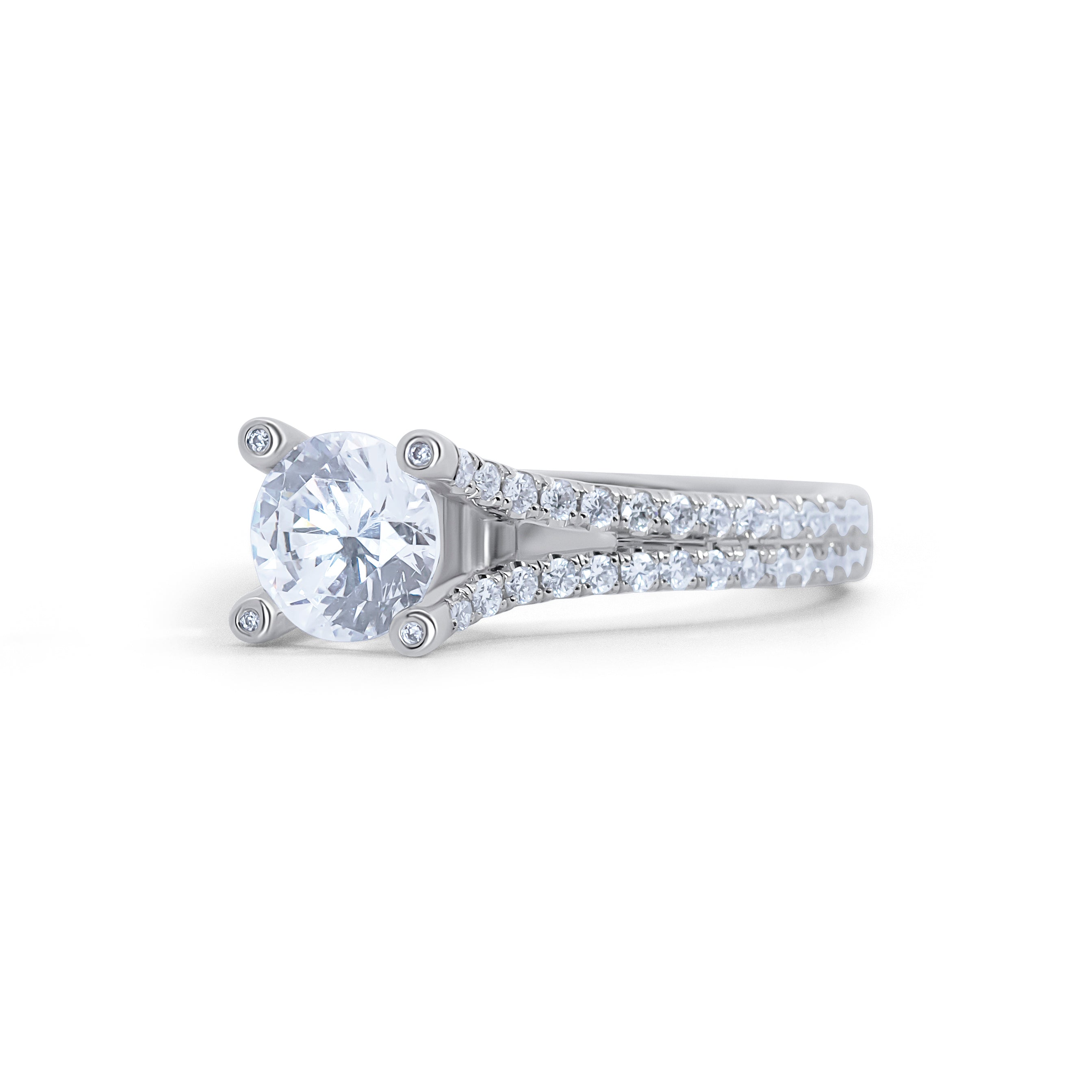 Vintage Split Shank Engagement Ring