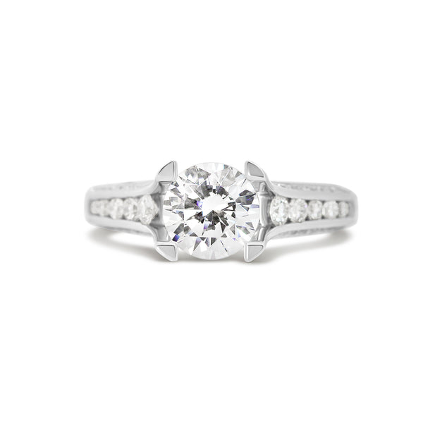 18 Karat Cathedral Engagment Ring