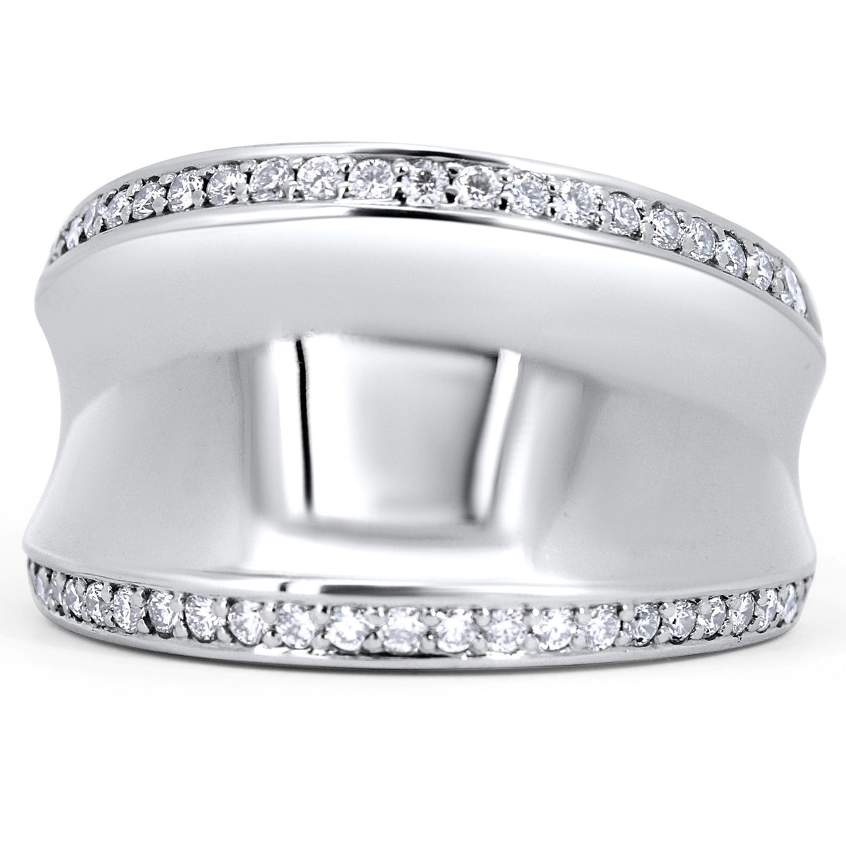 Modern Wide Band Right Hand Ring