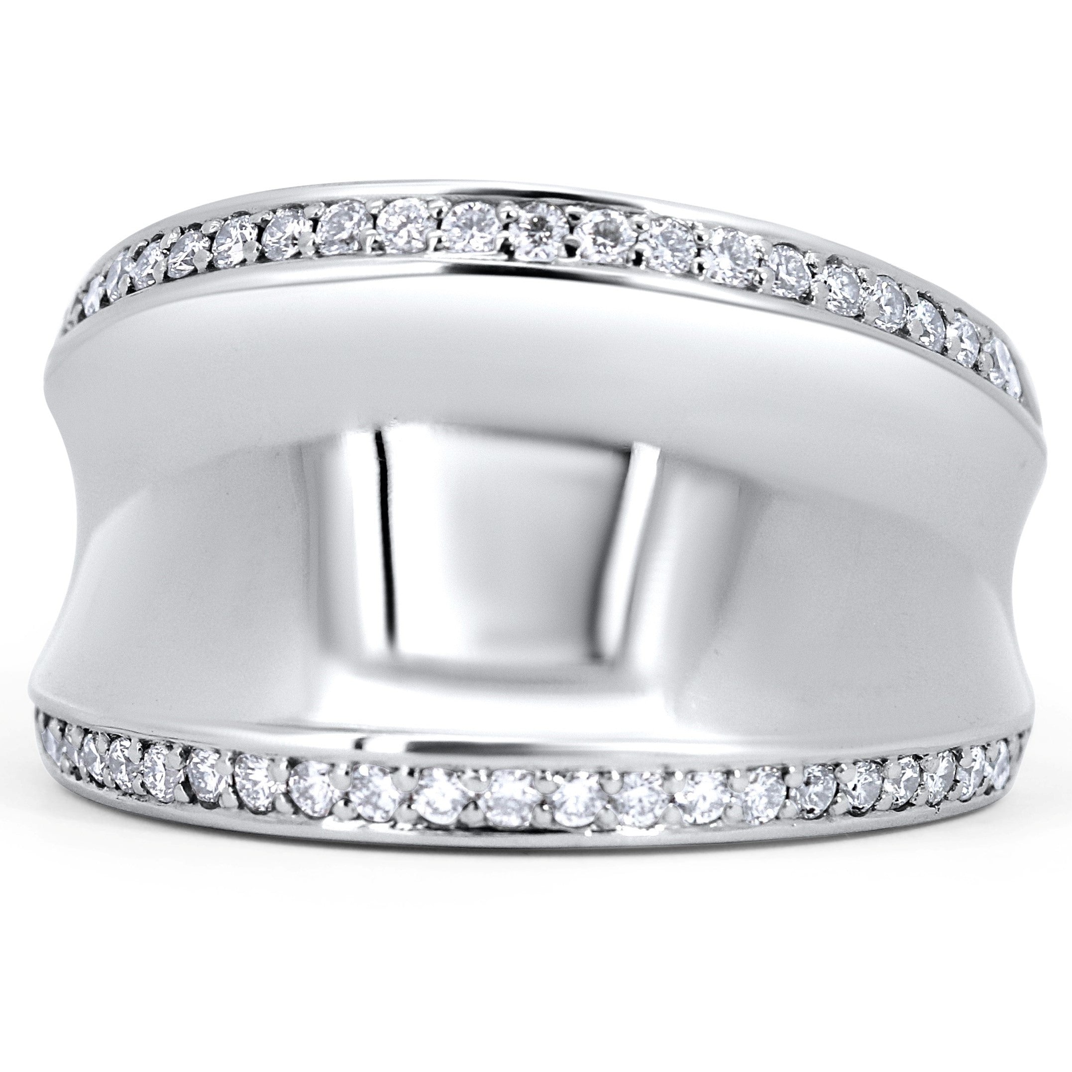 Modern Wide Band Right Hand Ring