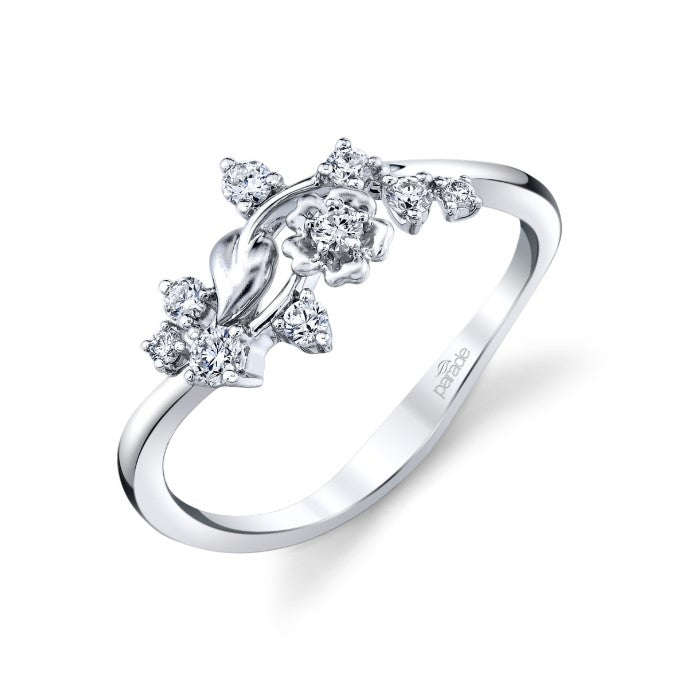 Lyria Leaves Diamond Band: Lyria Collection