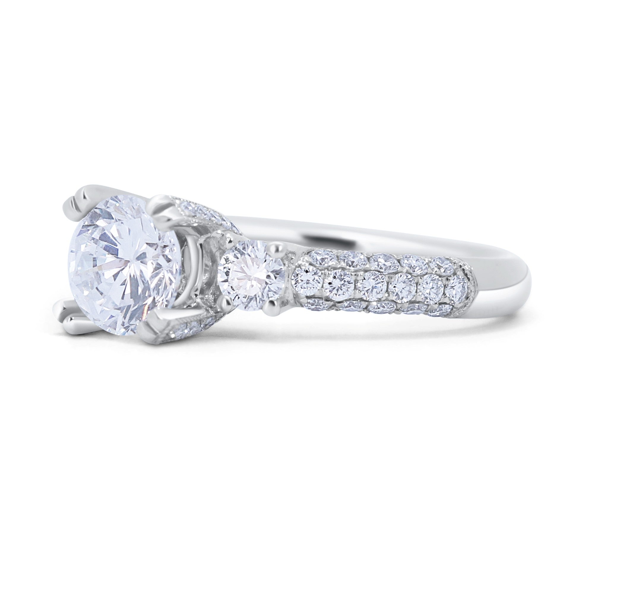 Vintage Three Stone Engagement Ring
