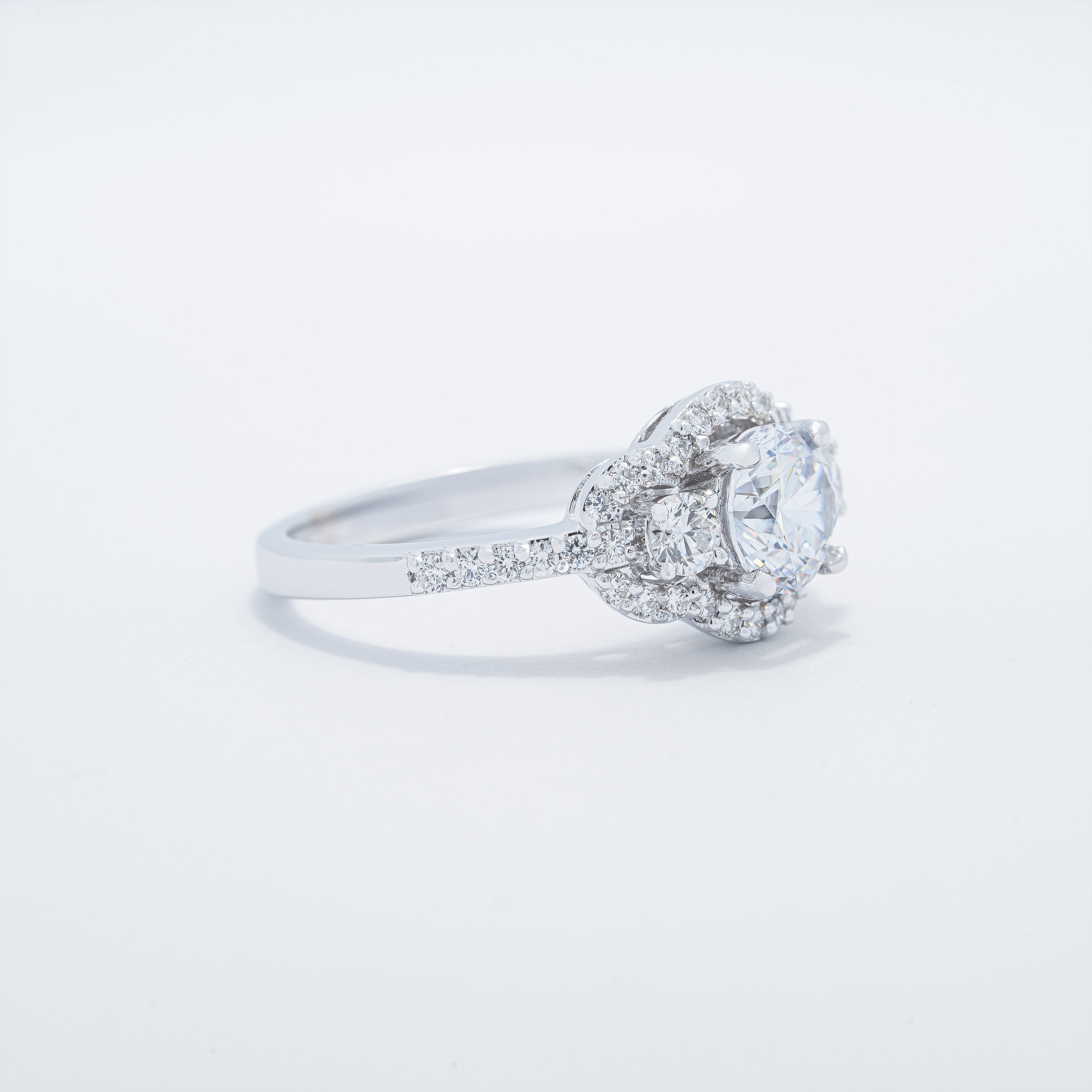 Vintage Halo Engagement Ring
