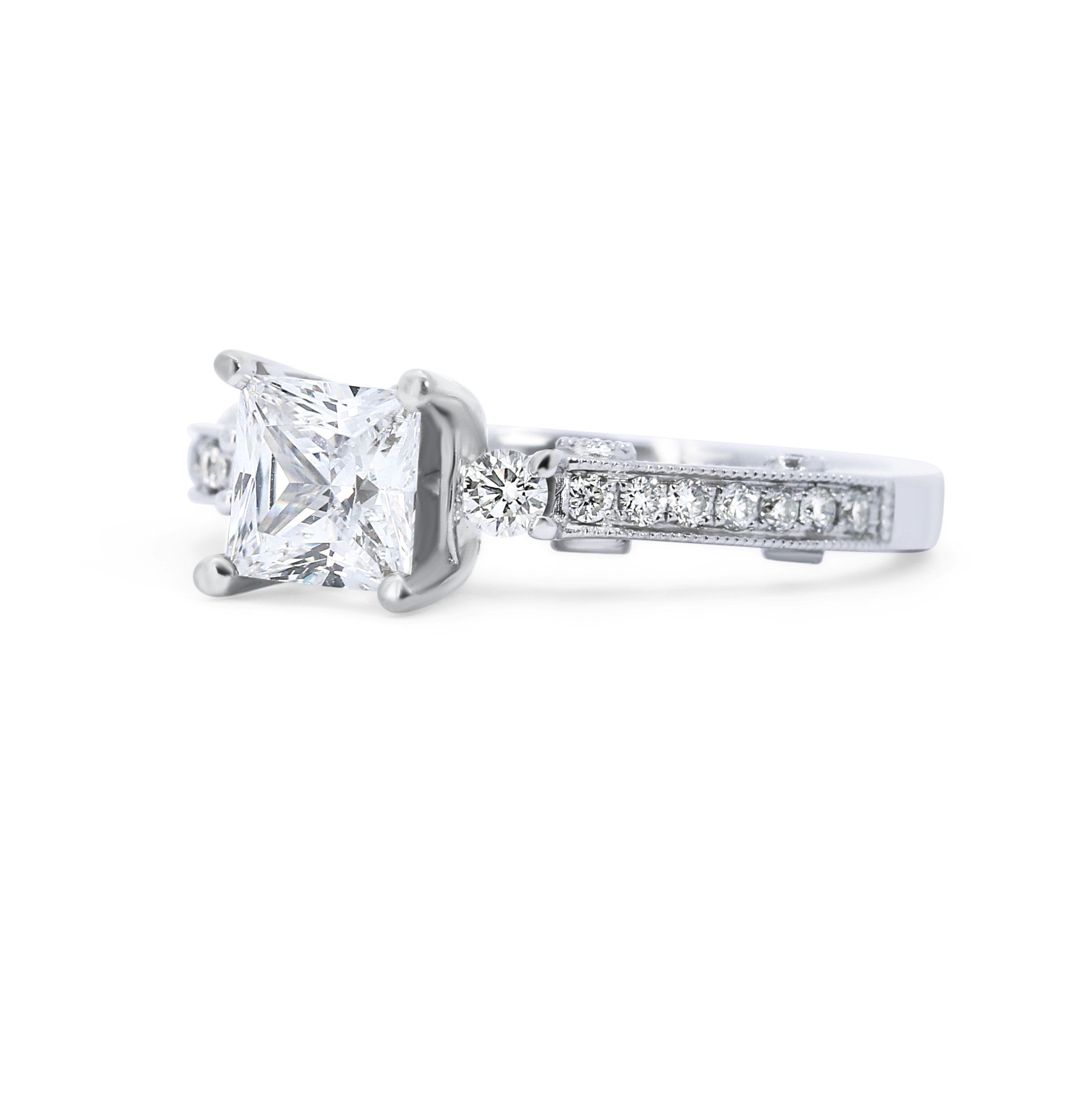 Vintage Inspired Undergallery Engagement Ring