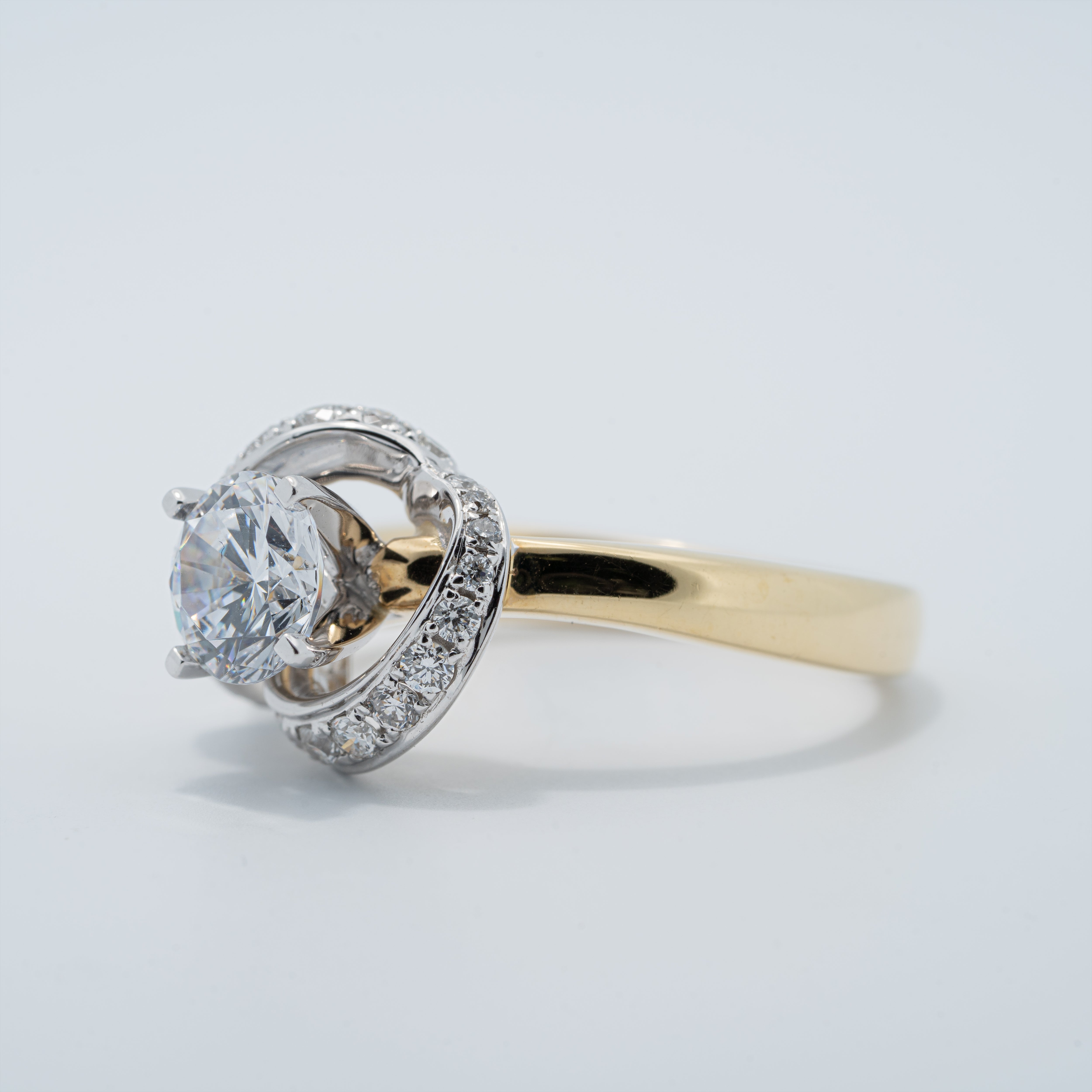 Modern Free Form Engagement Ring