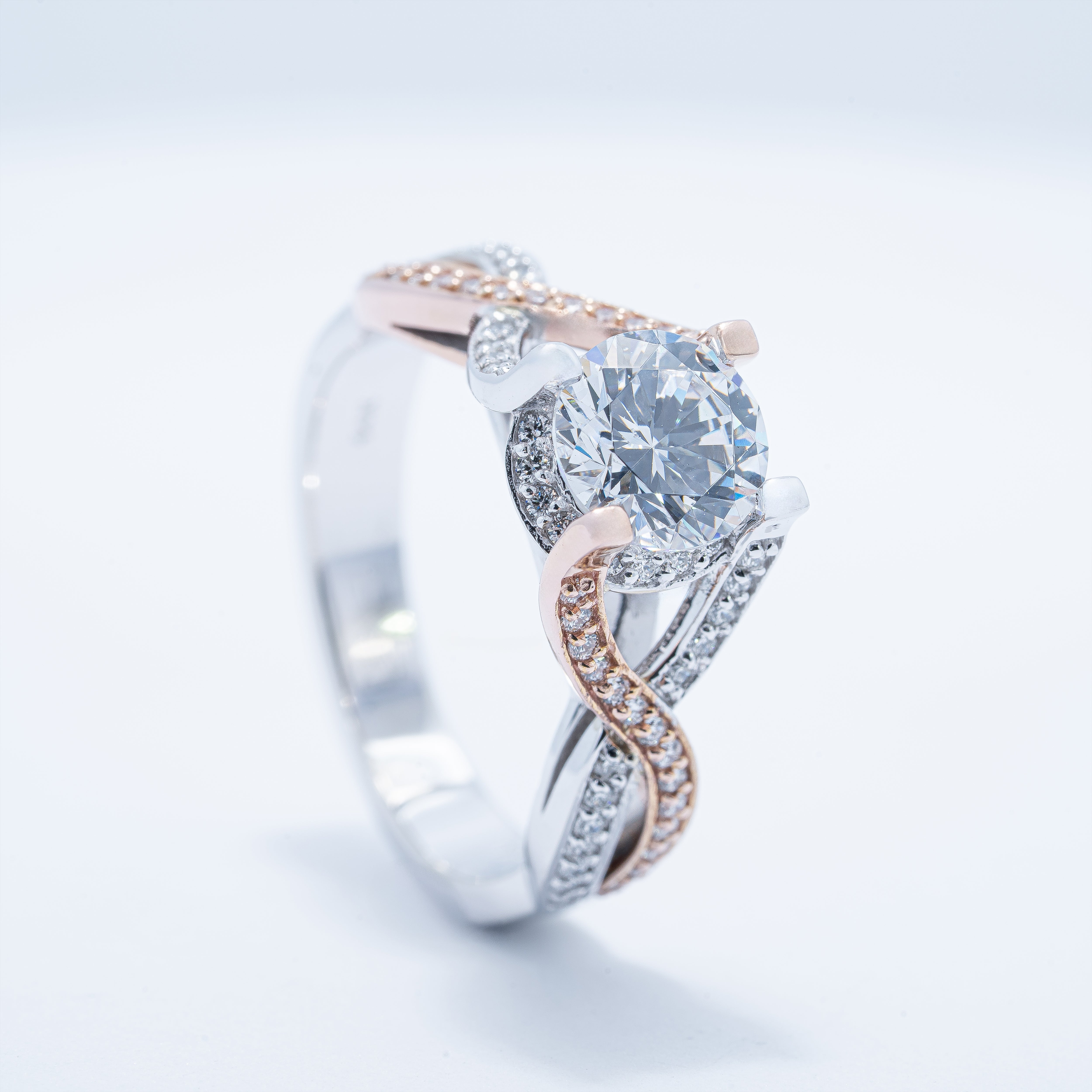 Twist Style Engagement Ring