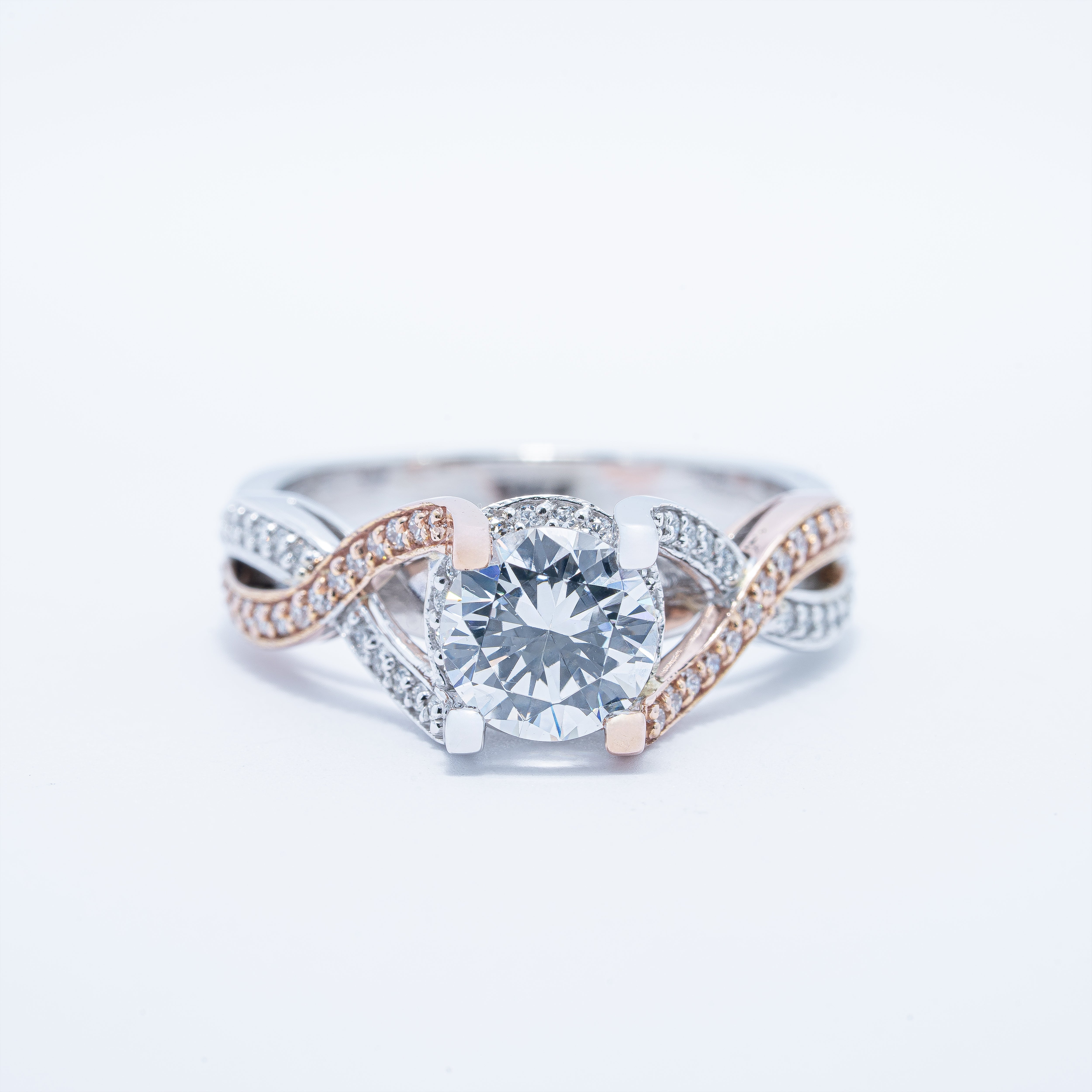 Twist Style Engagement Ring