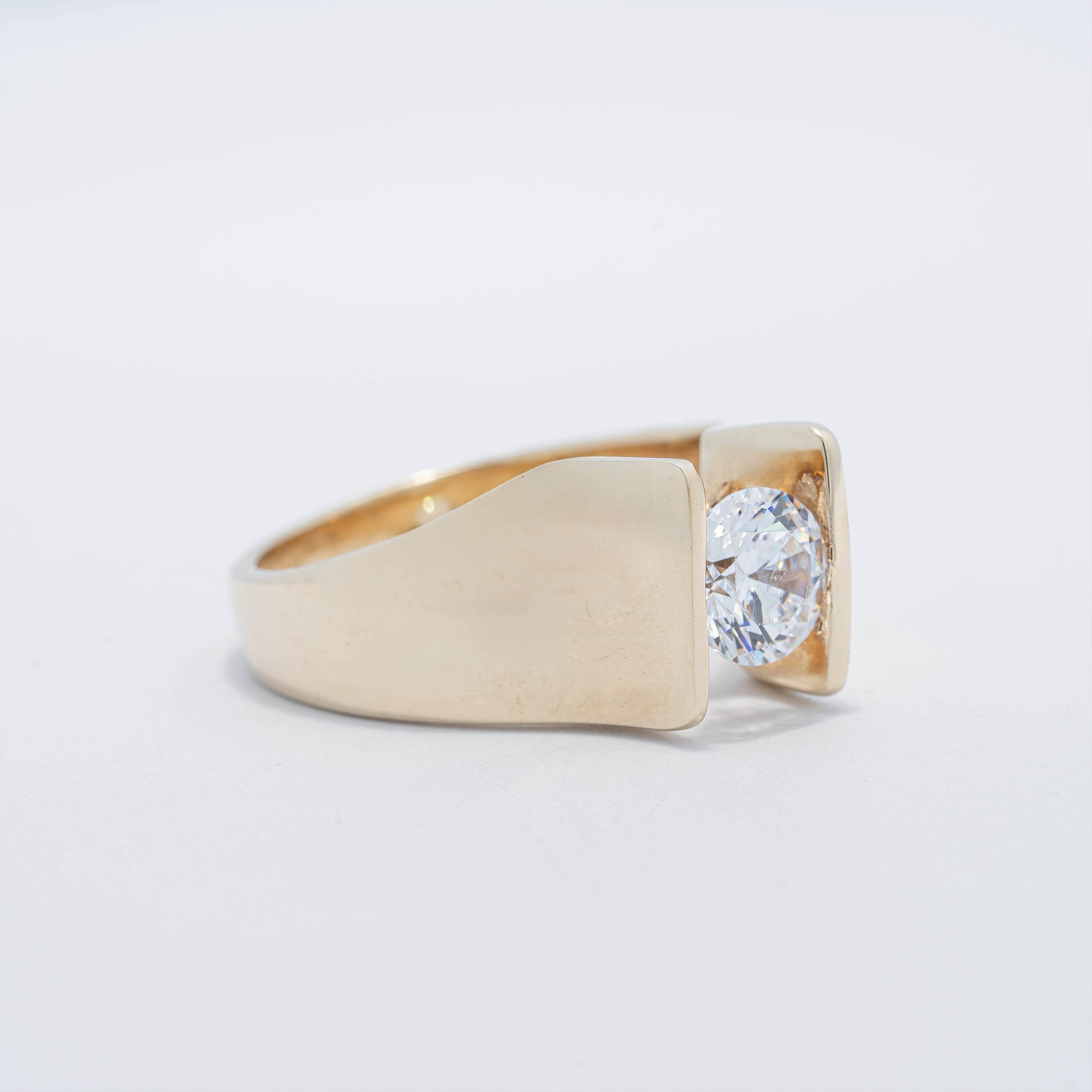 Modern Channel Set Engagement Ring