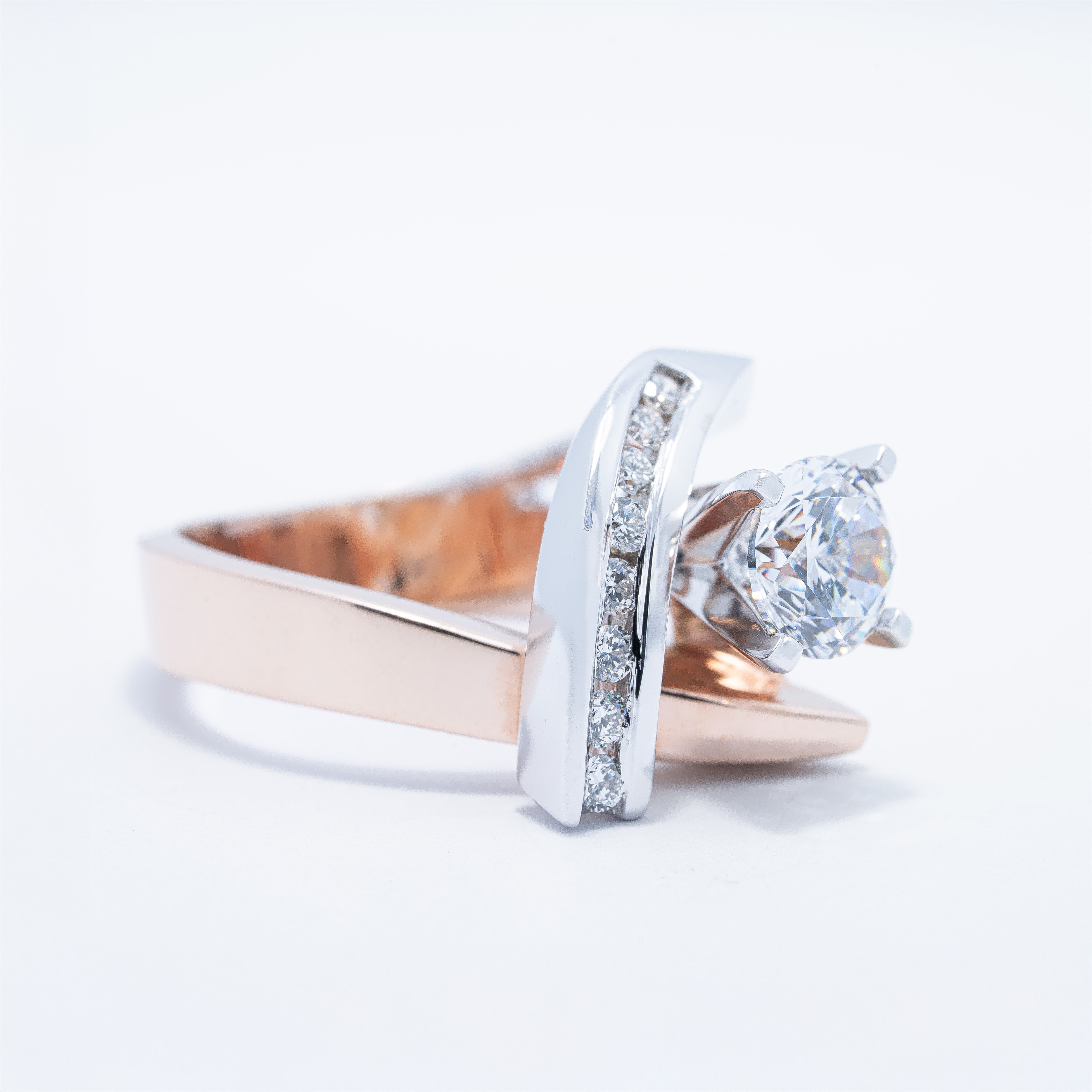 Contemporary Style Engagement Ring