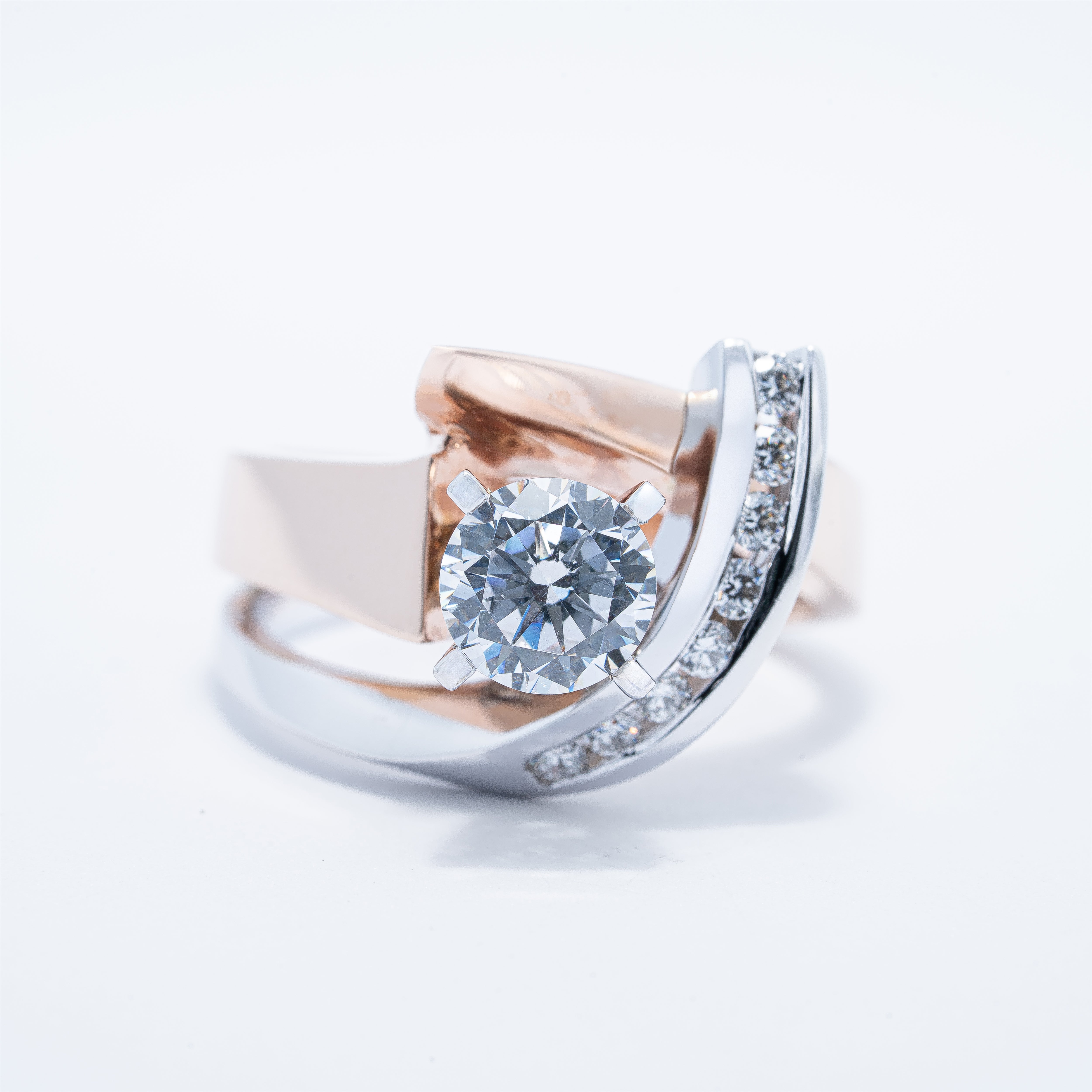 Contemporary Style Engagement Ring