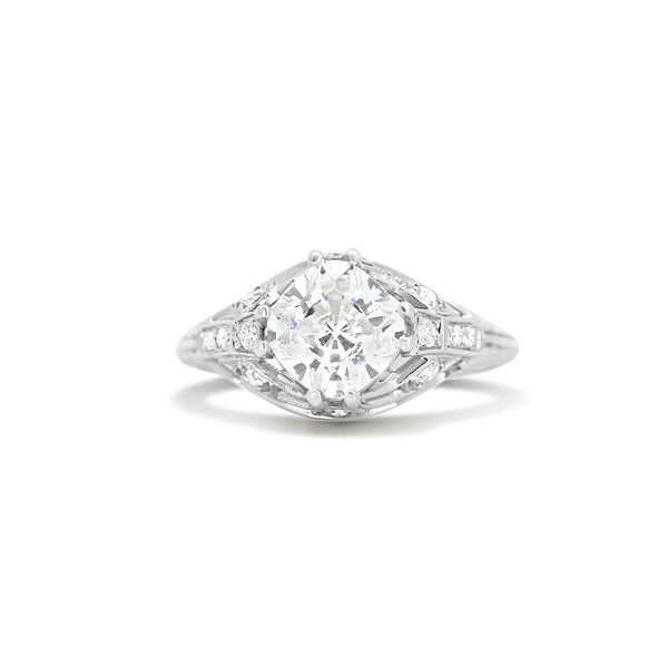 Vintage Platinum Engagement Ring