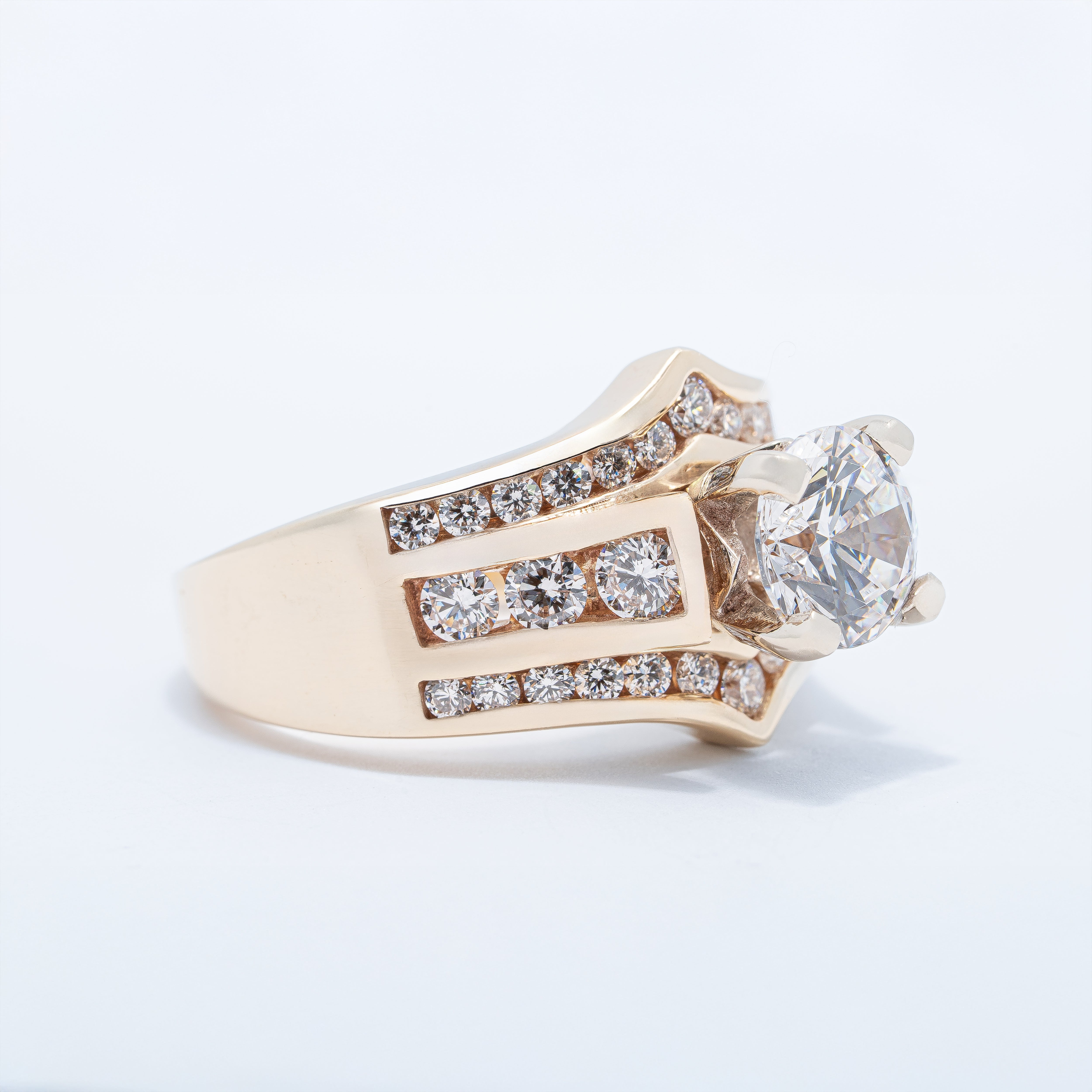 Cathedral Style Engagement Ring