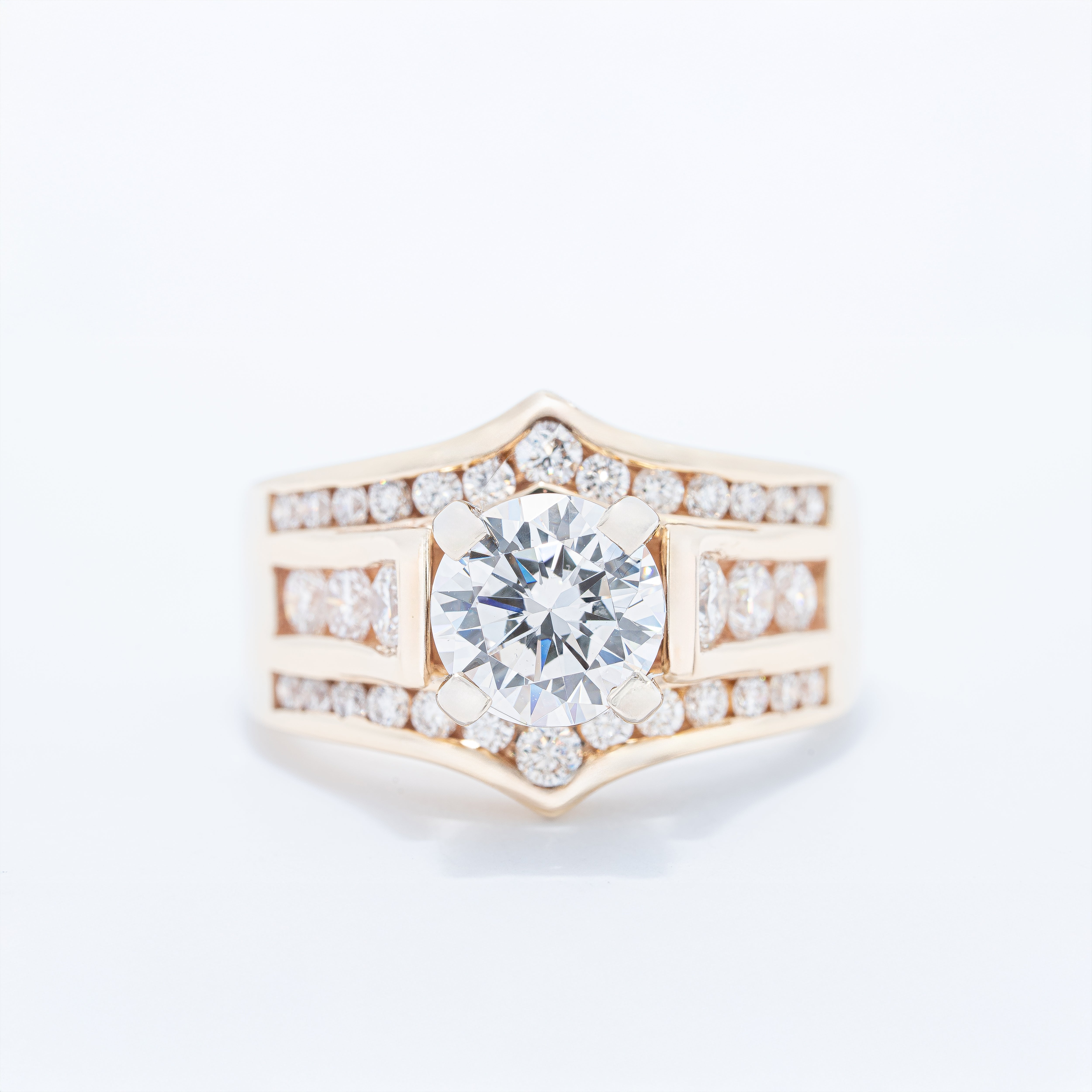 Cathedral Style Engagement Ring