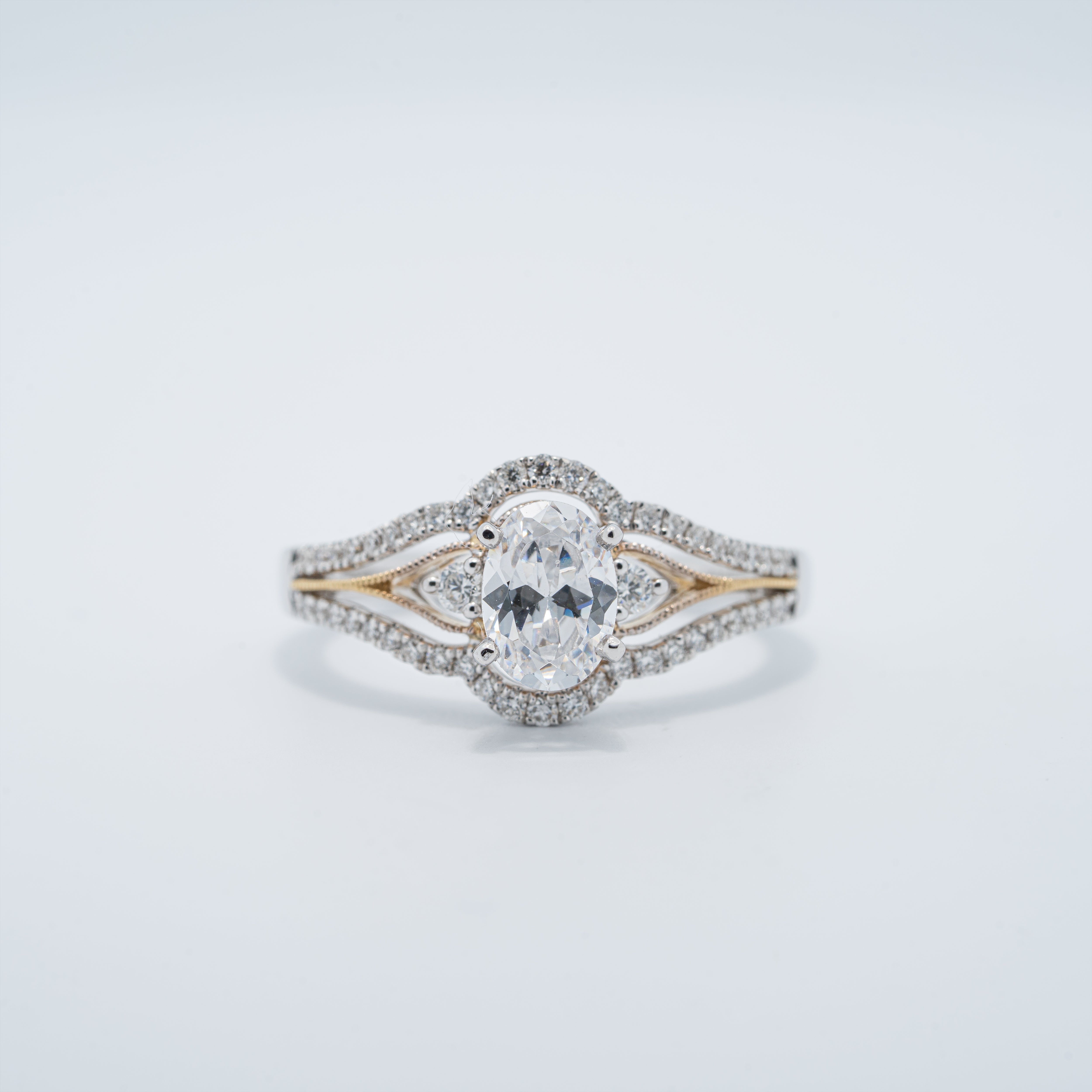 Vintage Halo Engagement Ring