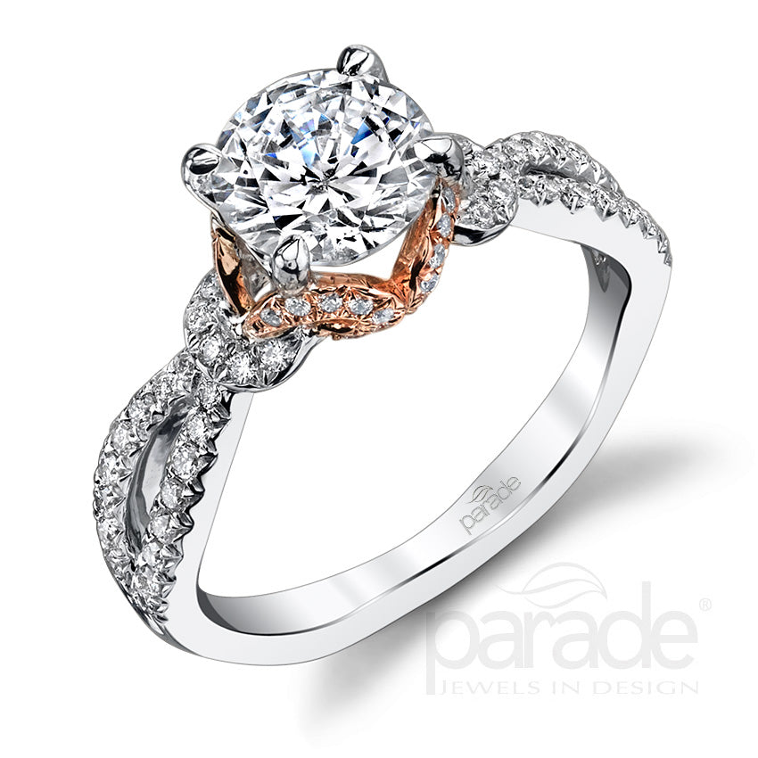 Contemporary Split Shank Engagement Ring