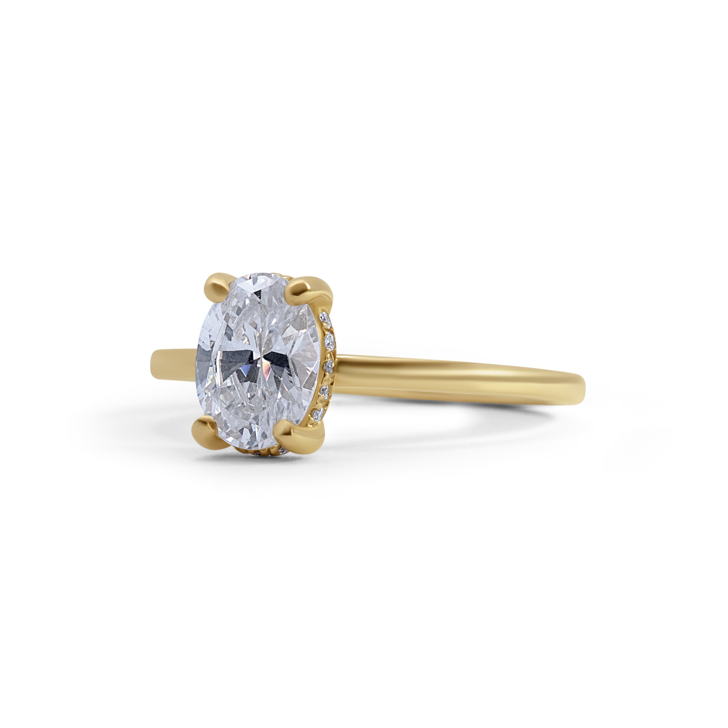 Modern Solitaire Engagement Ring