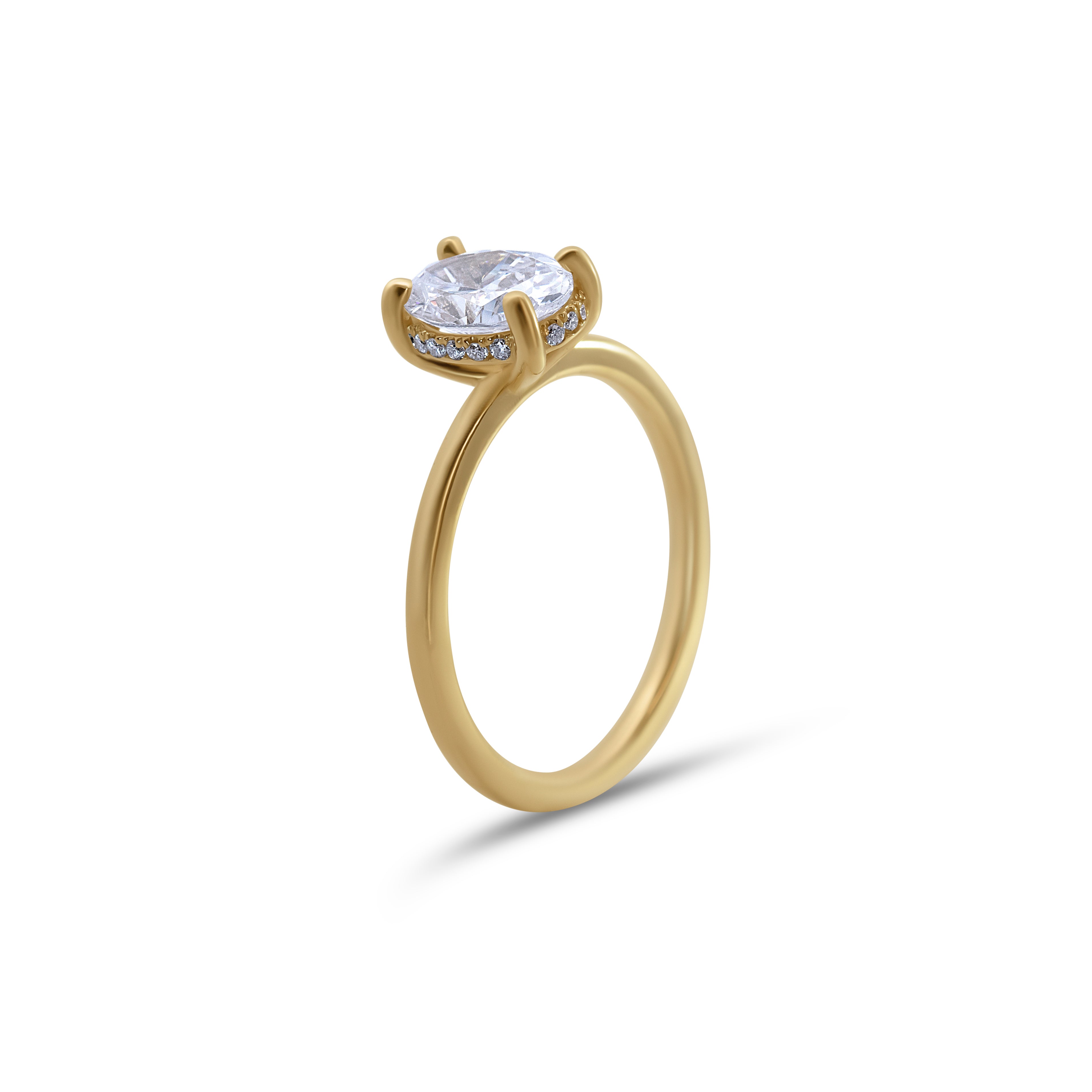 Modern Solitaire Engagement Ring