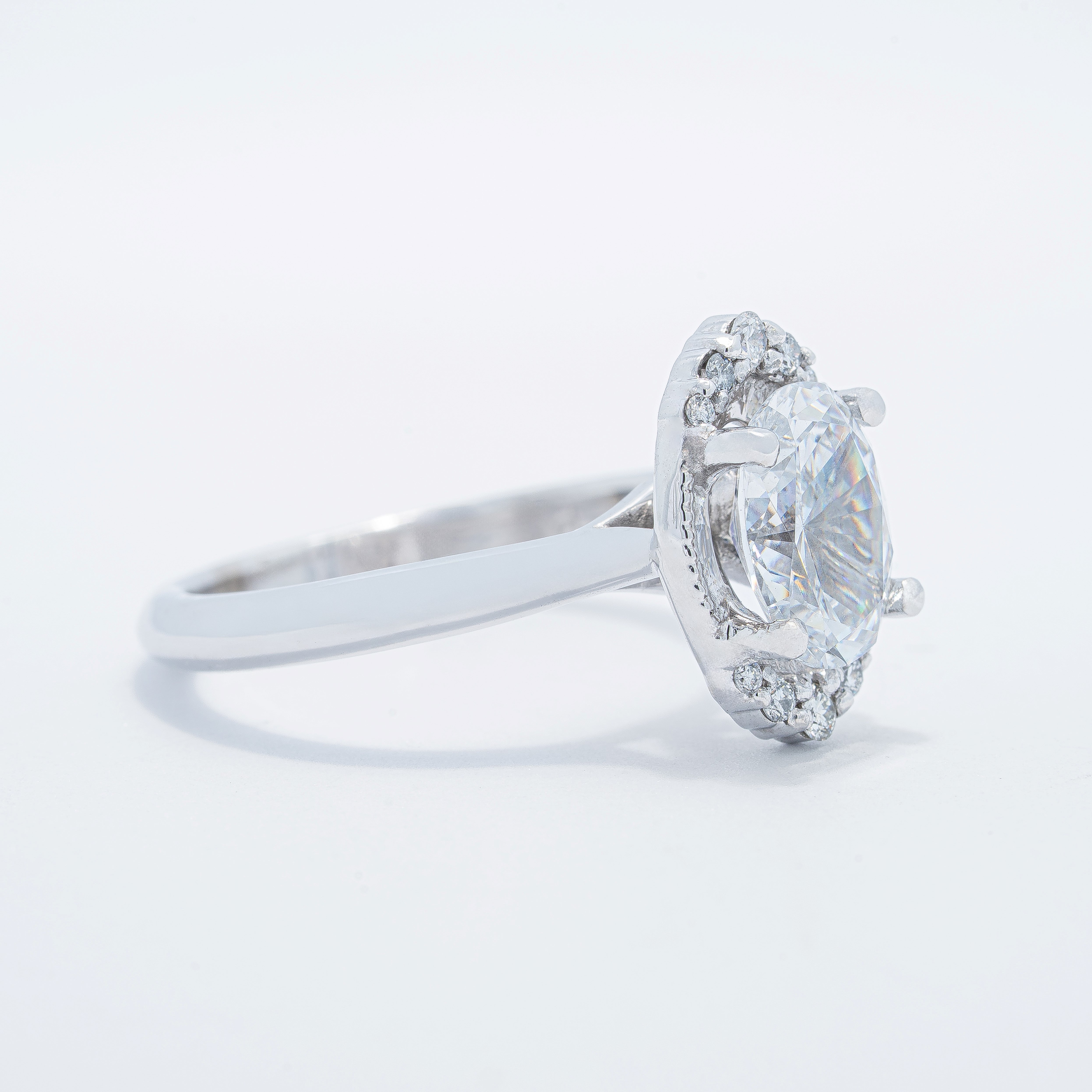 Vintage Halo Engagement Ring