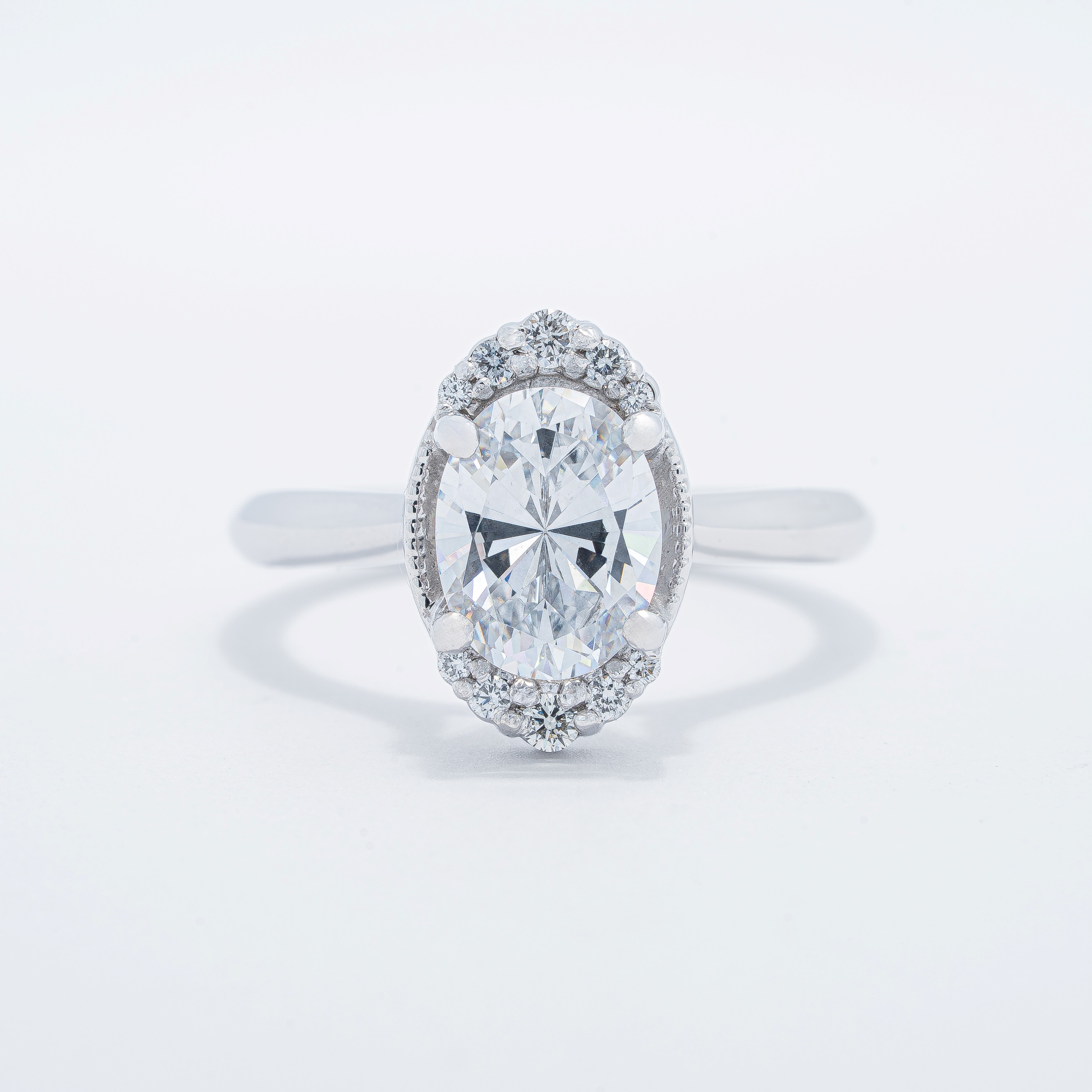 Vintage Halo Engagement Ring