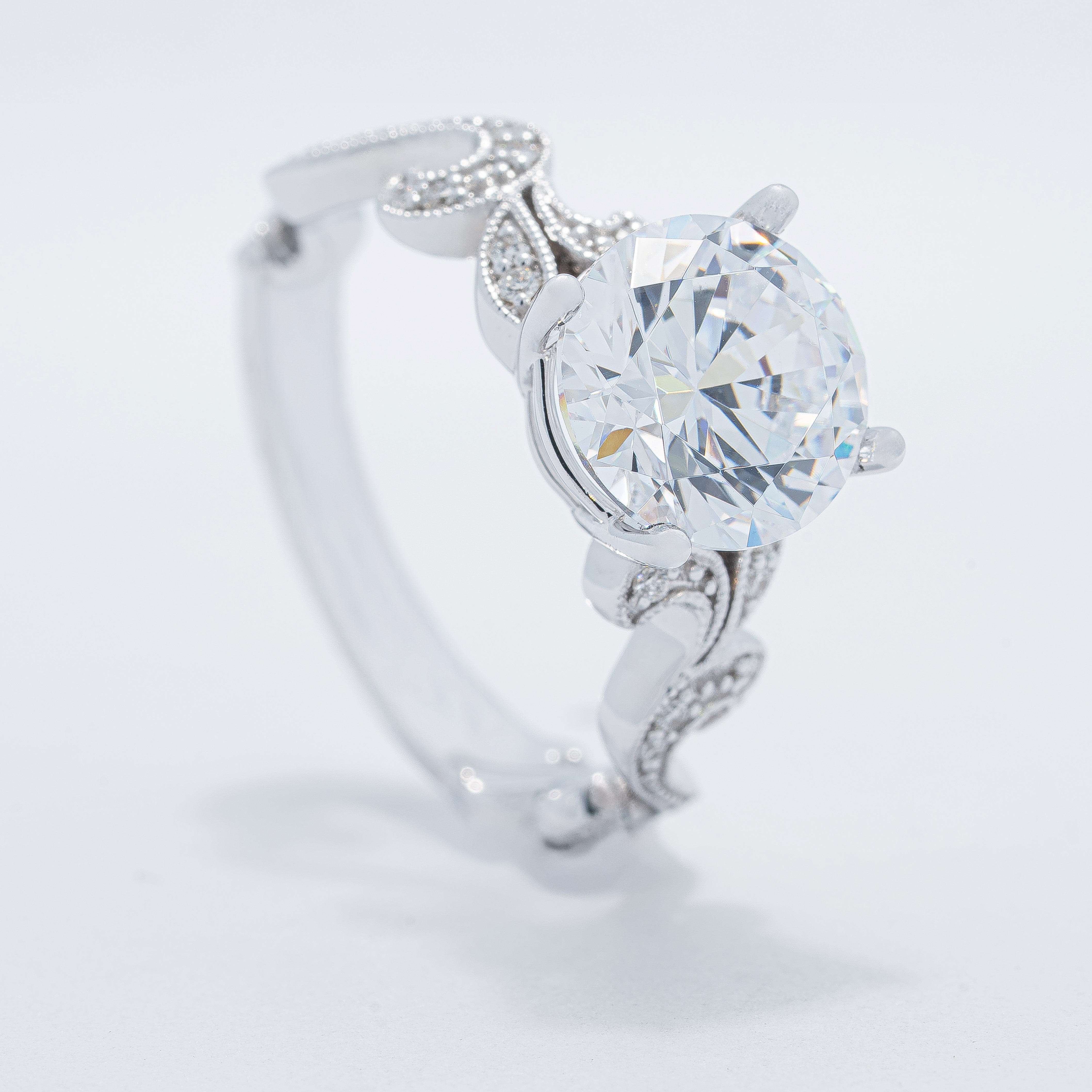 Vintage Filigree Engagement Ring