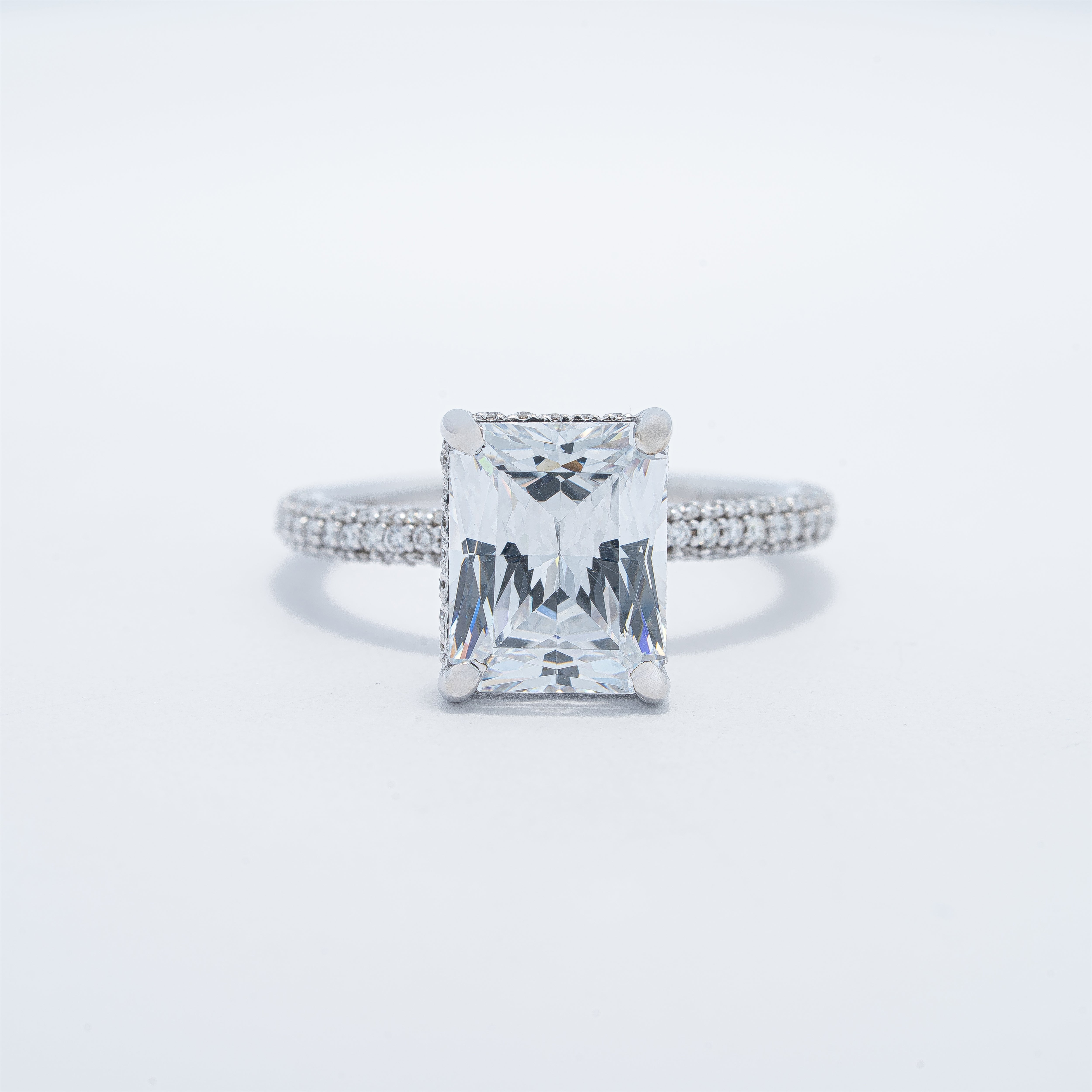 Hidden Halo Engagement Ring