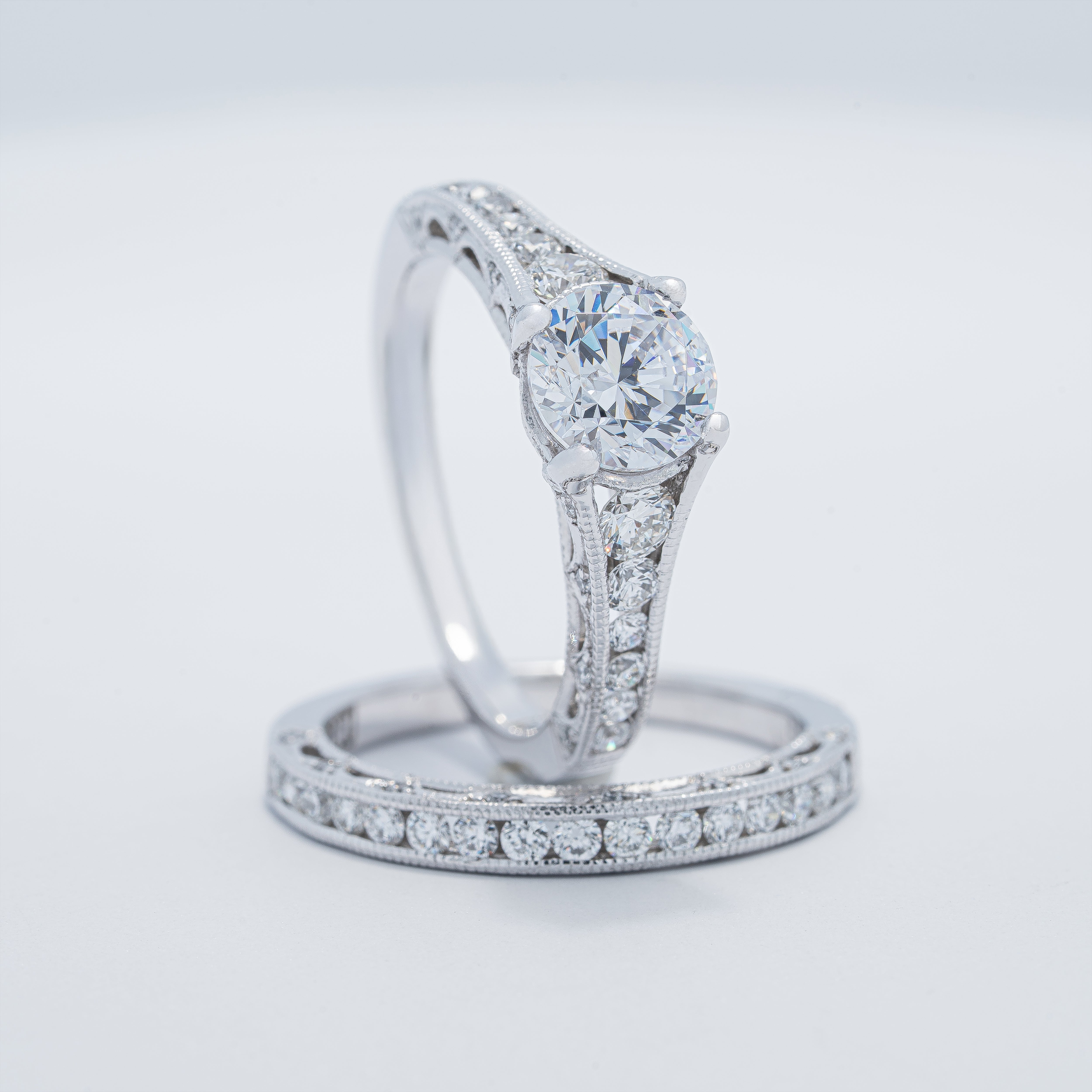 Modern Channel Style Wedding Set