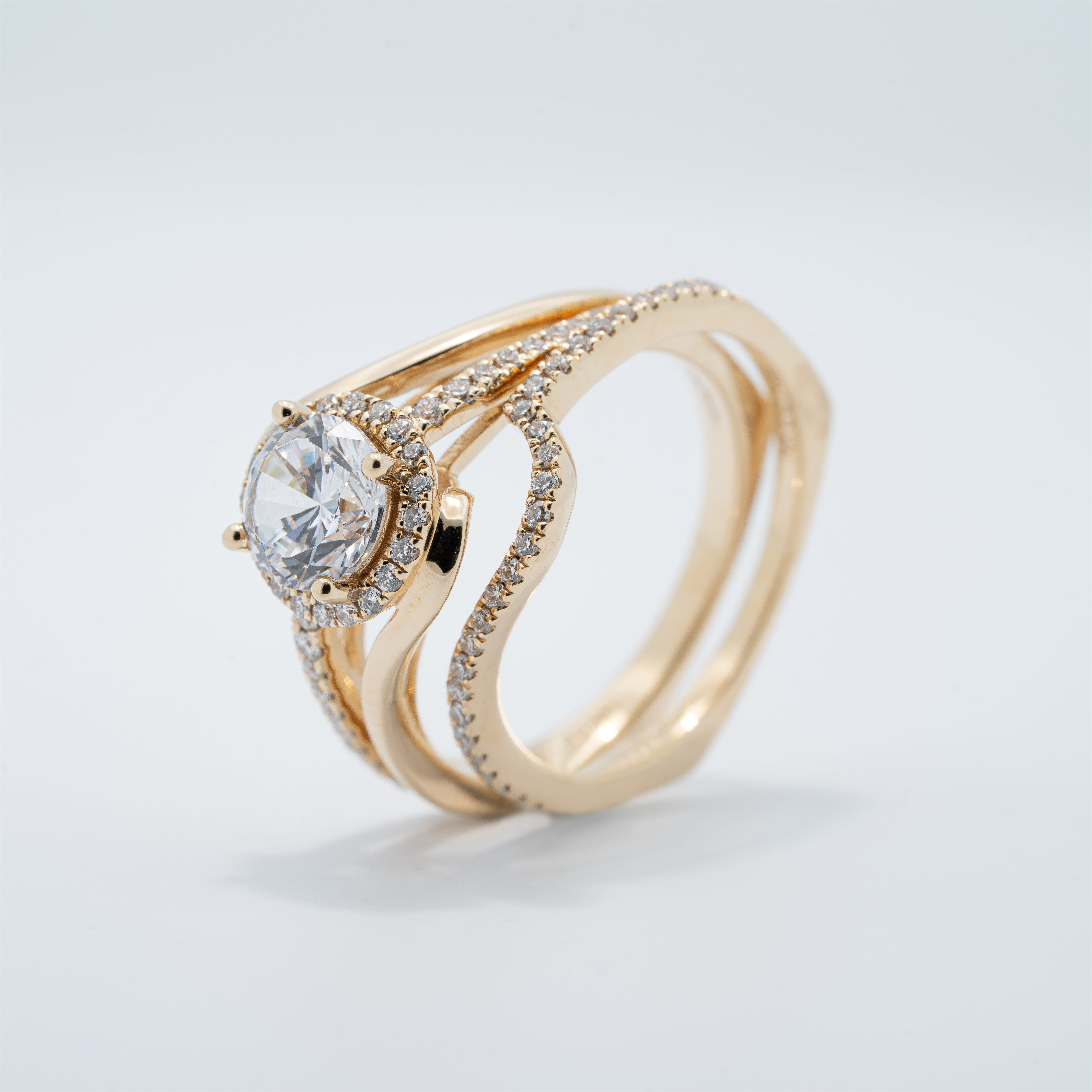 Vintage Halo Wedding Set