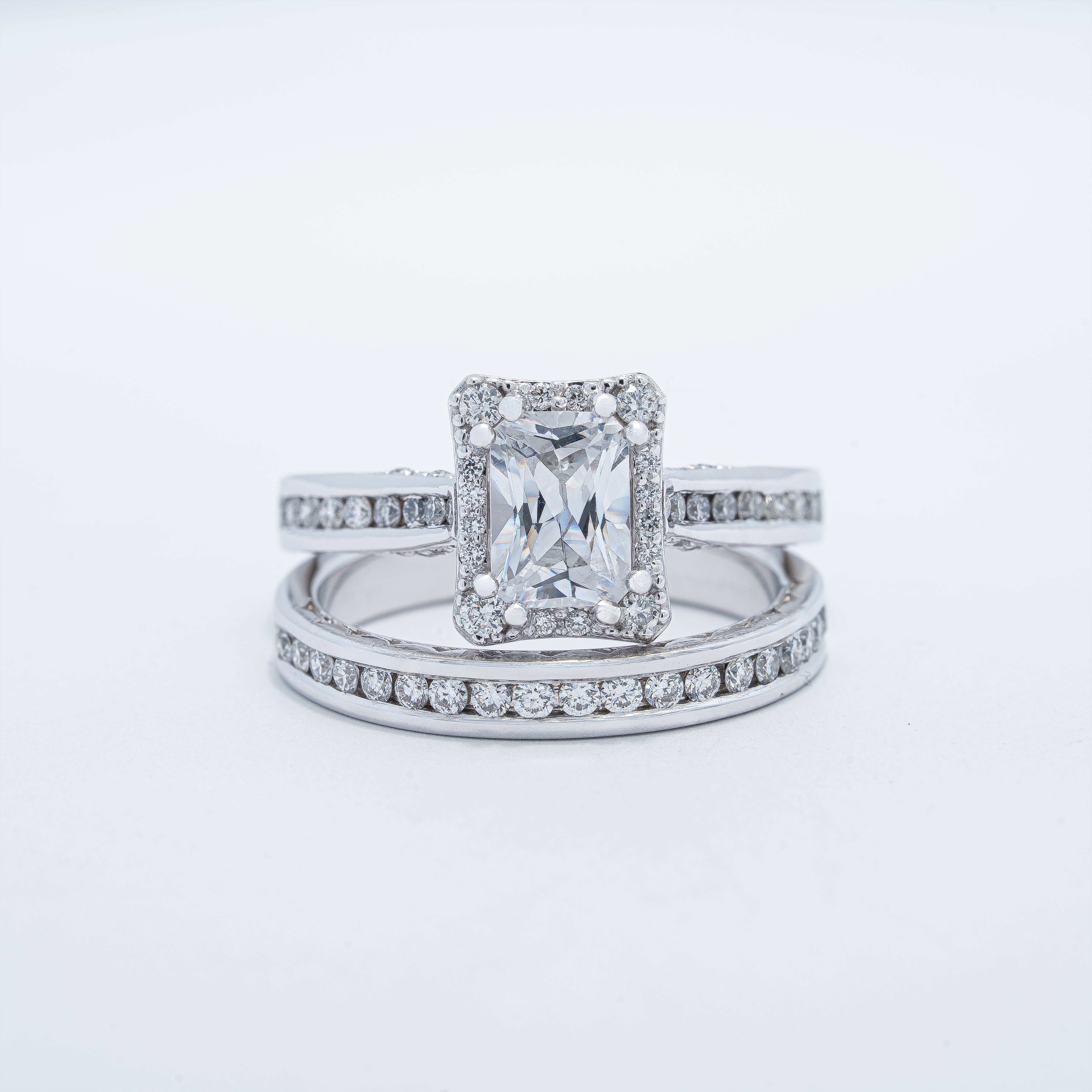 Vintage Halo Wedding Set