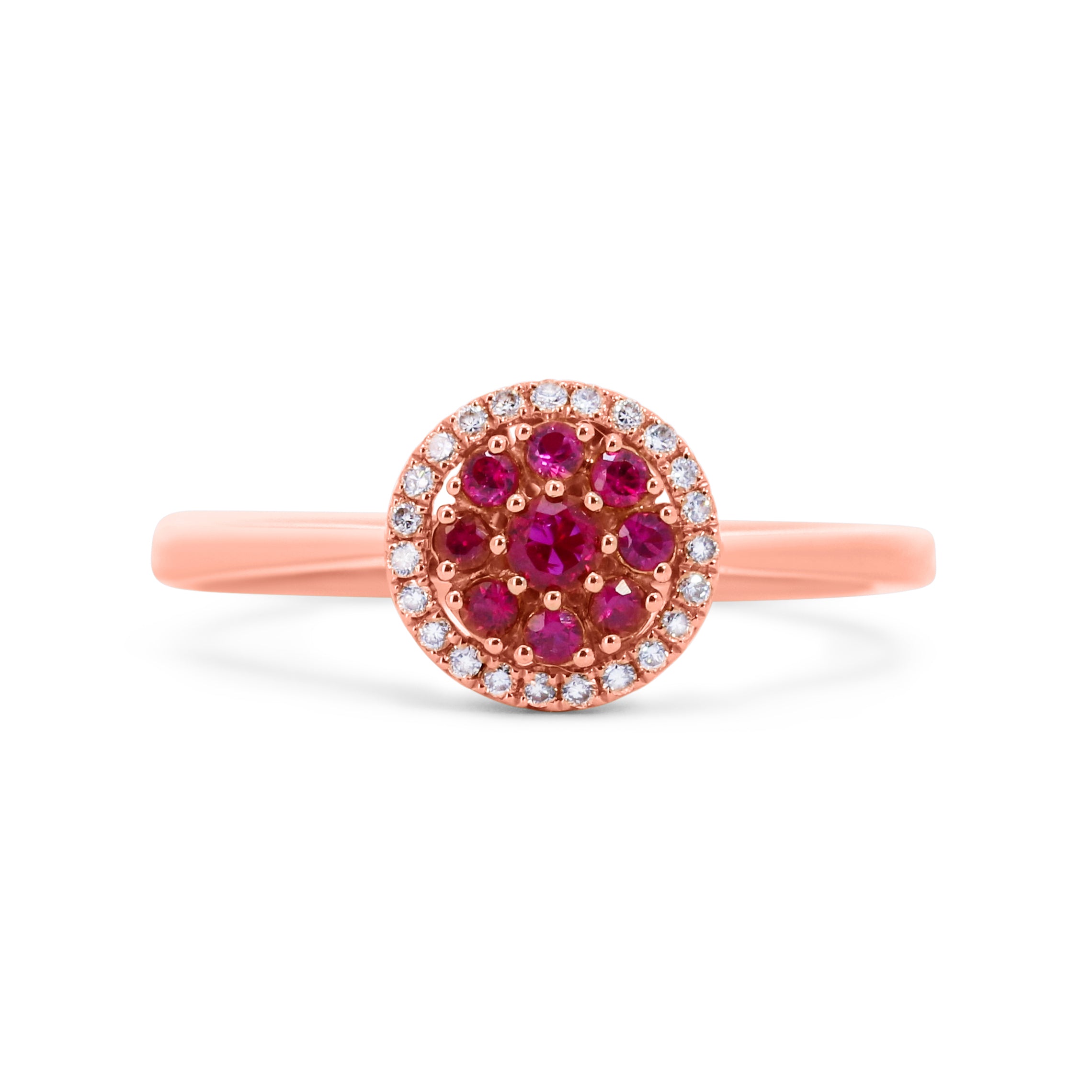 Vintage Cluster Halo Ring