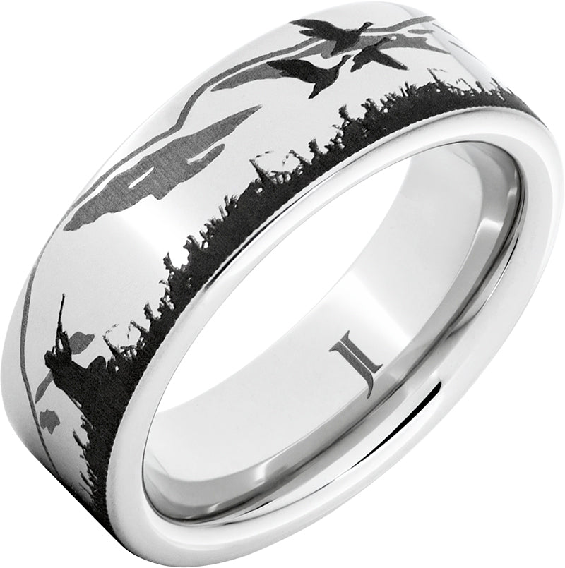 Serinium Duck Hunter Wedding Band