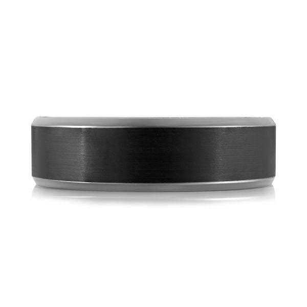 Tantalum & Carbon Fibre Wedding Band