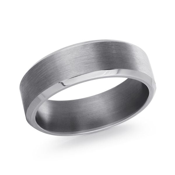 Tantalum Grey Satin Finish Wedding Band