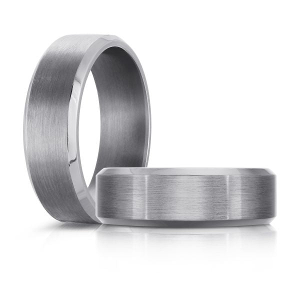 Tantalum Grey Satin Finish Wedding Band
