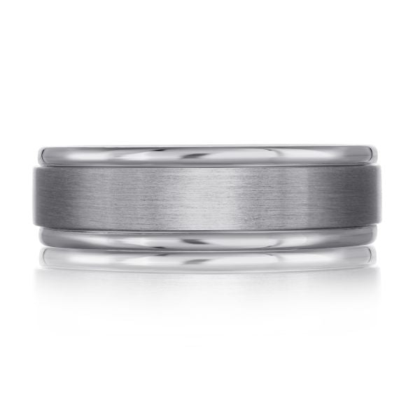 Tantalum Dual Finish Wedding Band