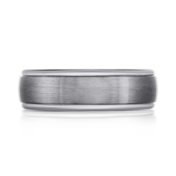 Tantalum Dual Finish Wedding Band