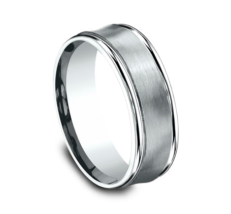The Desoto 14 Karat White Gold Wedding Band