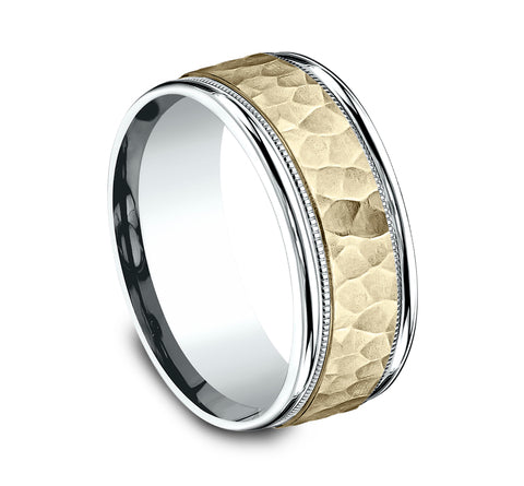 The Baxter 14 Karat Two-Tone Wedding Band