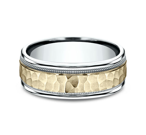 The Baxter 14 Karat Two-Tone Wedding Band