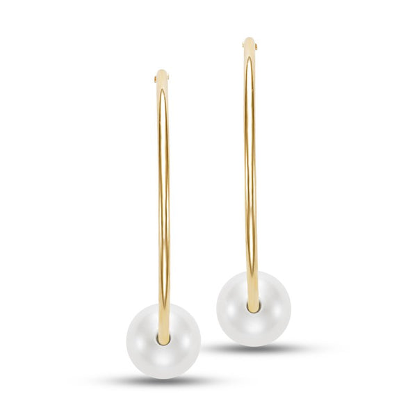 14K Freshwater Pearl Endless Hoops: Gifts From The Sea Collection