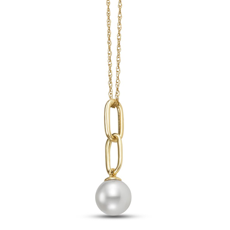 14K Freshwater Pearl Paperclip Necklace: Gifts From The Sea Collection