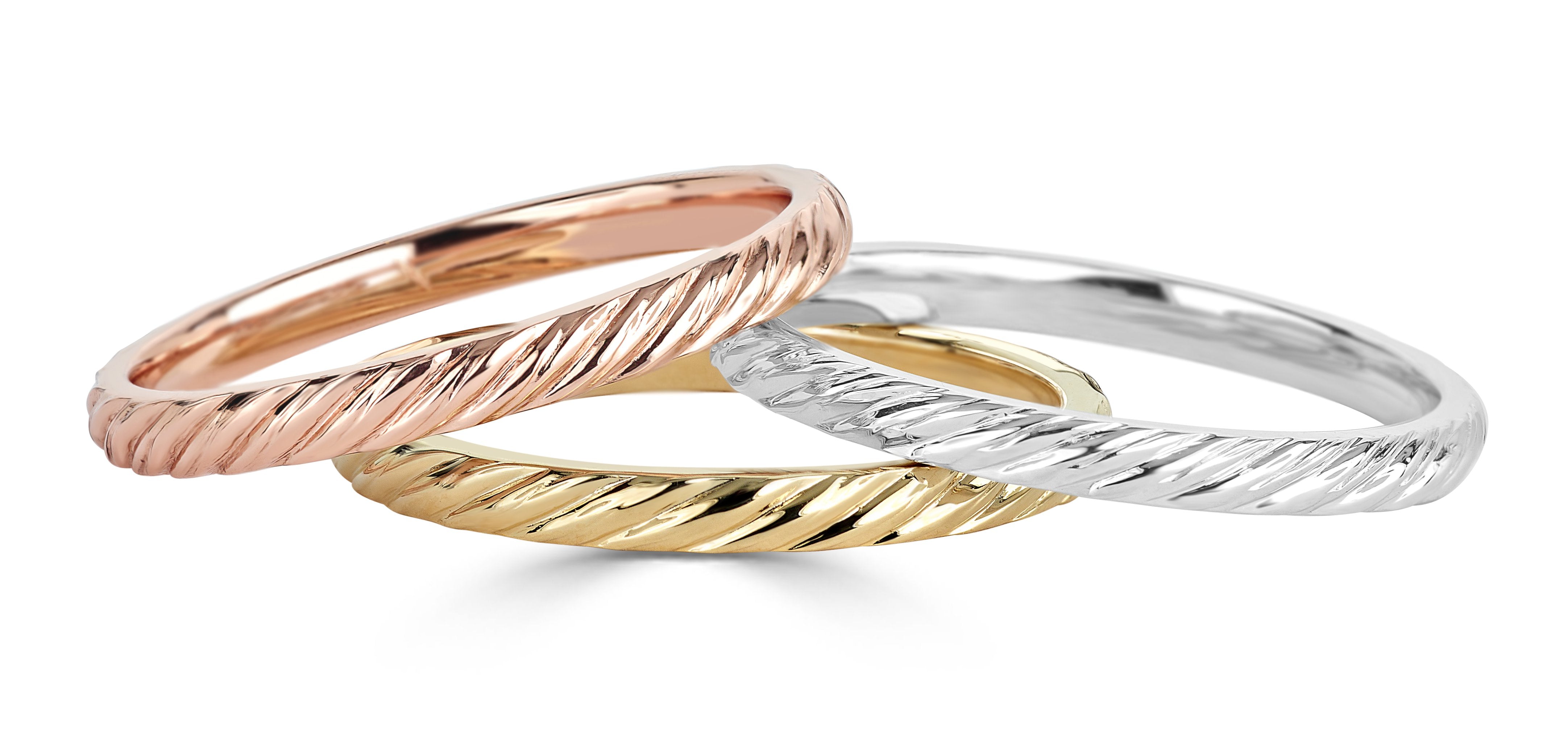 14K Rose Gold 2MM Twisted Wedding Band