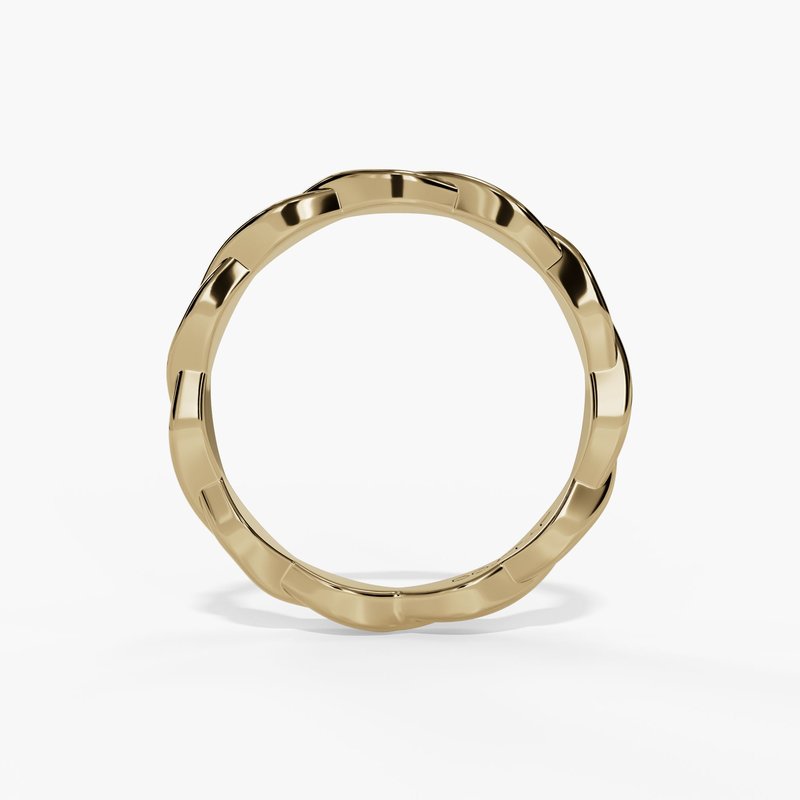 14K Twisted Vine Stacking/Wedding Band