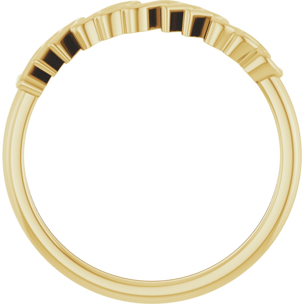 14K Yellow Gold "Mama" Script Ring | Mother's Fashion Ring