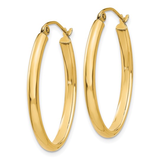 Classic Oval Hoop Earrings