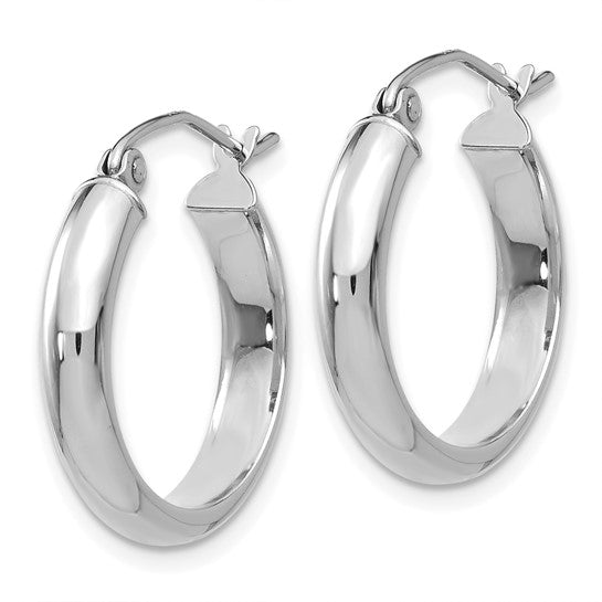 Classic White Gold Hoop Earrings
