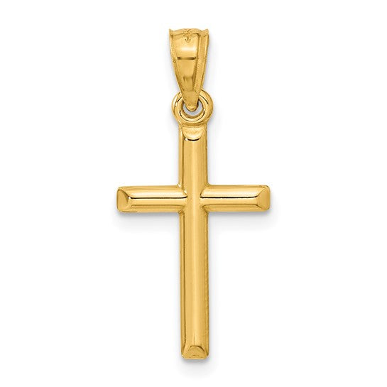 14 Karat Yellow Gold Cross Pendant | Joe Kassab Jewelers