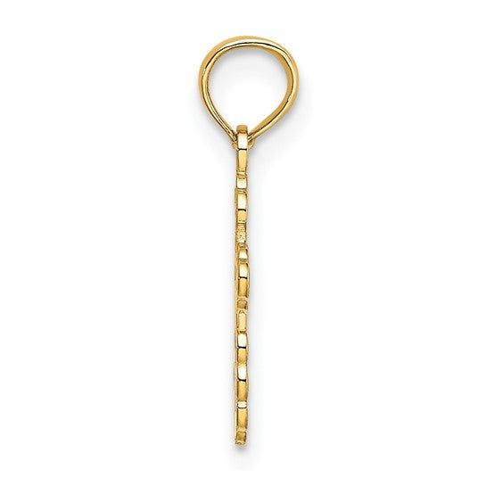 14 Karat Yellow Gold Eastern Orthodox Cross Pendant | Joe Kassab Jewelers