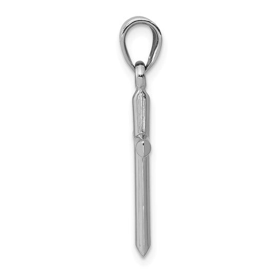 14 Karat White Gold Cross Pendant | Joe Kassab Jewelers